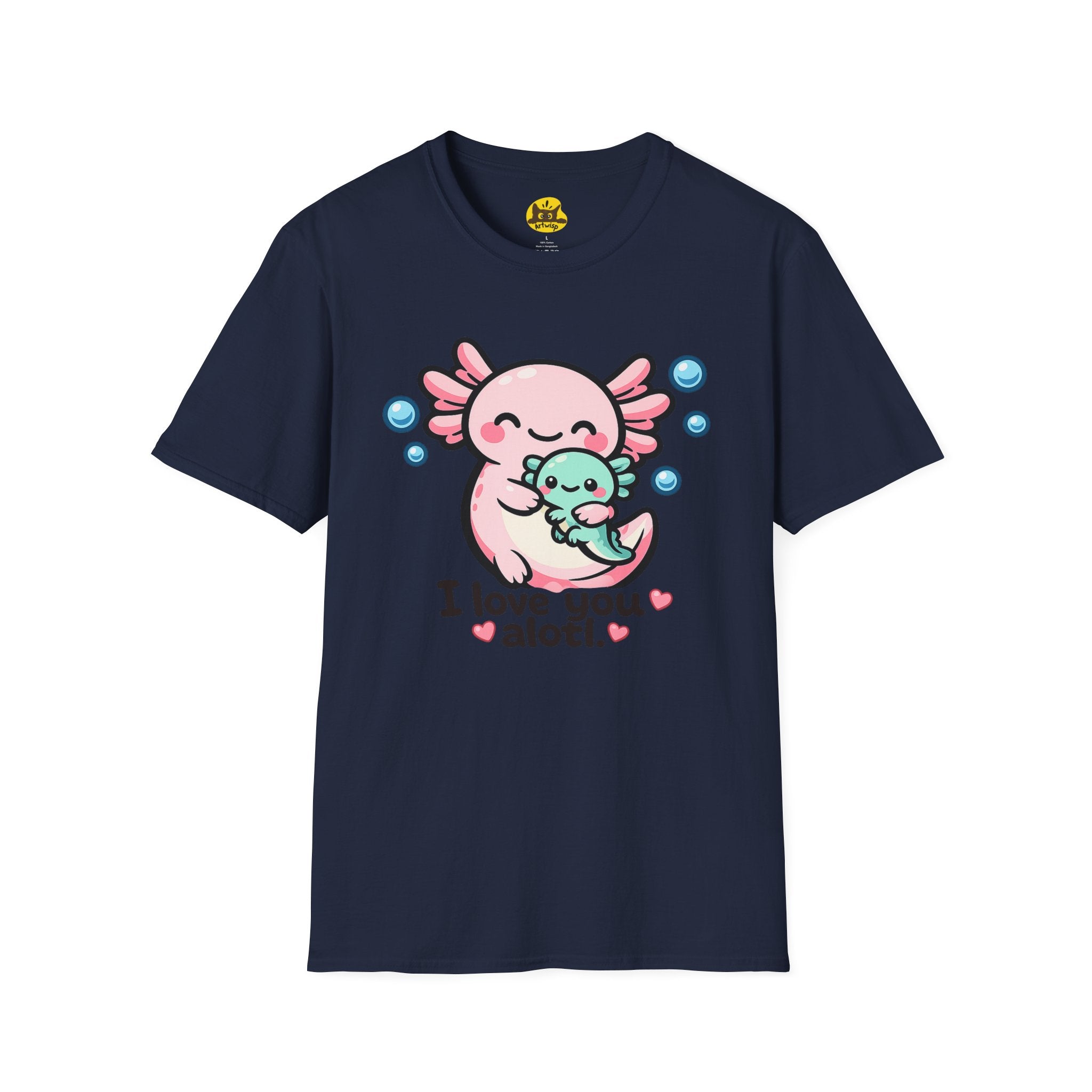 "I love you a lotl" Cute Axolotl Family Tee