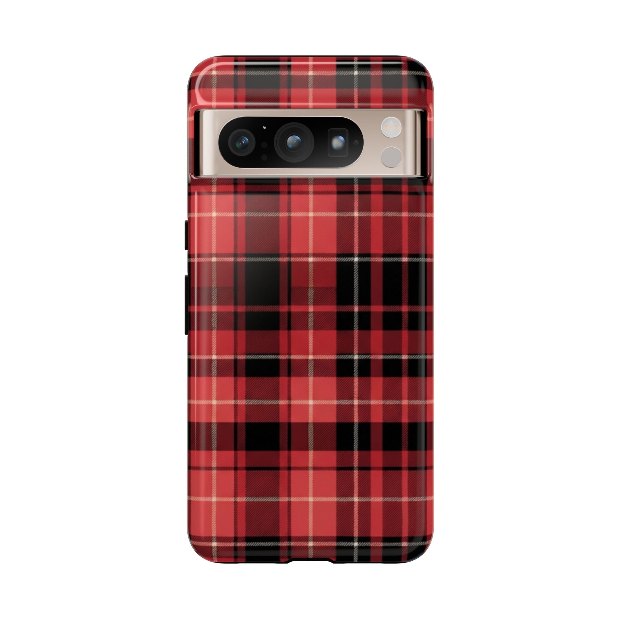 Red Black Buffalo Plaid Tough Phone Case