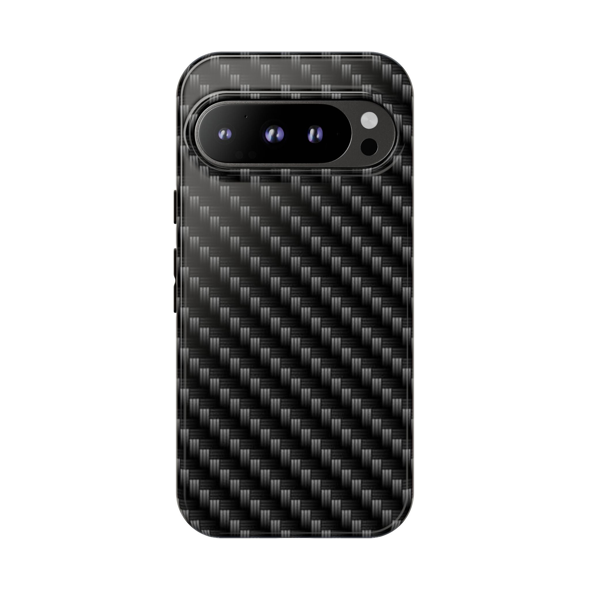 Carbon Fiber Pattern Tough Phone Case - Slim Protective Phone Cover