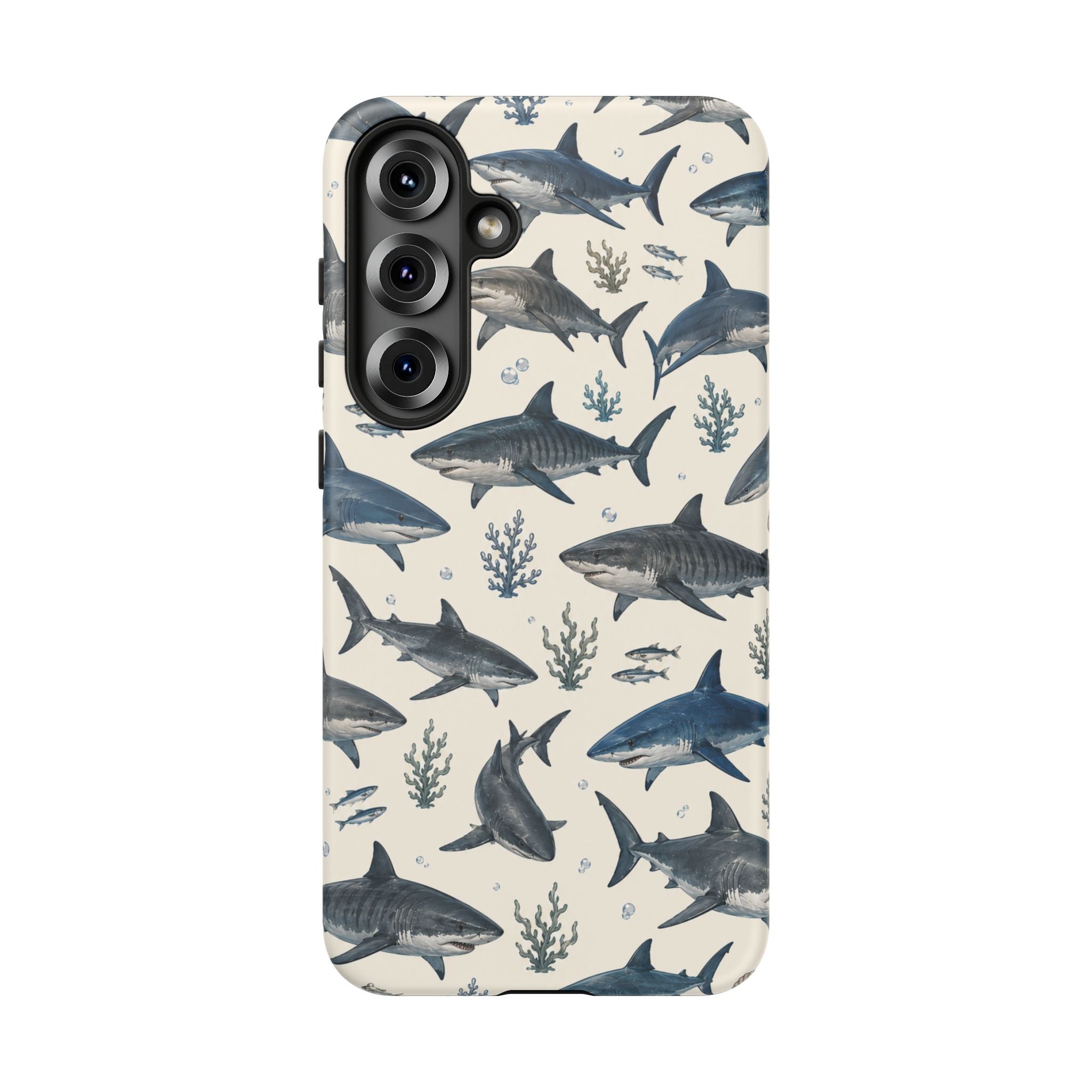 Shark Pattern Phone Case – Nautical Oceanic Phone Cover