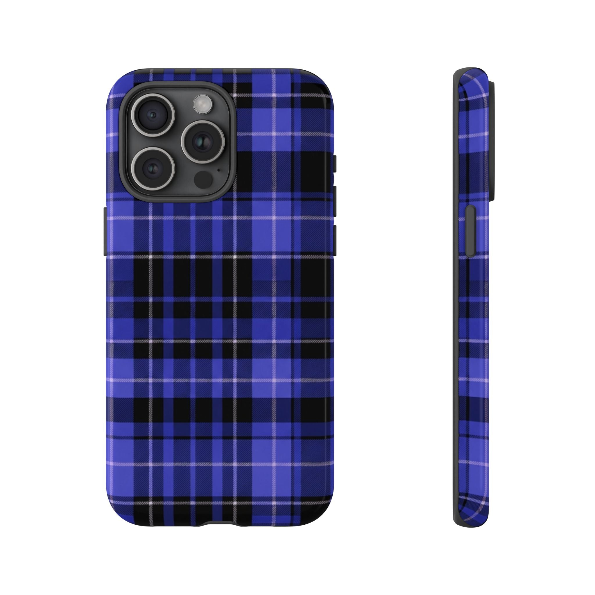 Blue Buffalo Plaid Tough Case — Blue Plaid Protective Phone Case