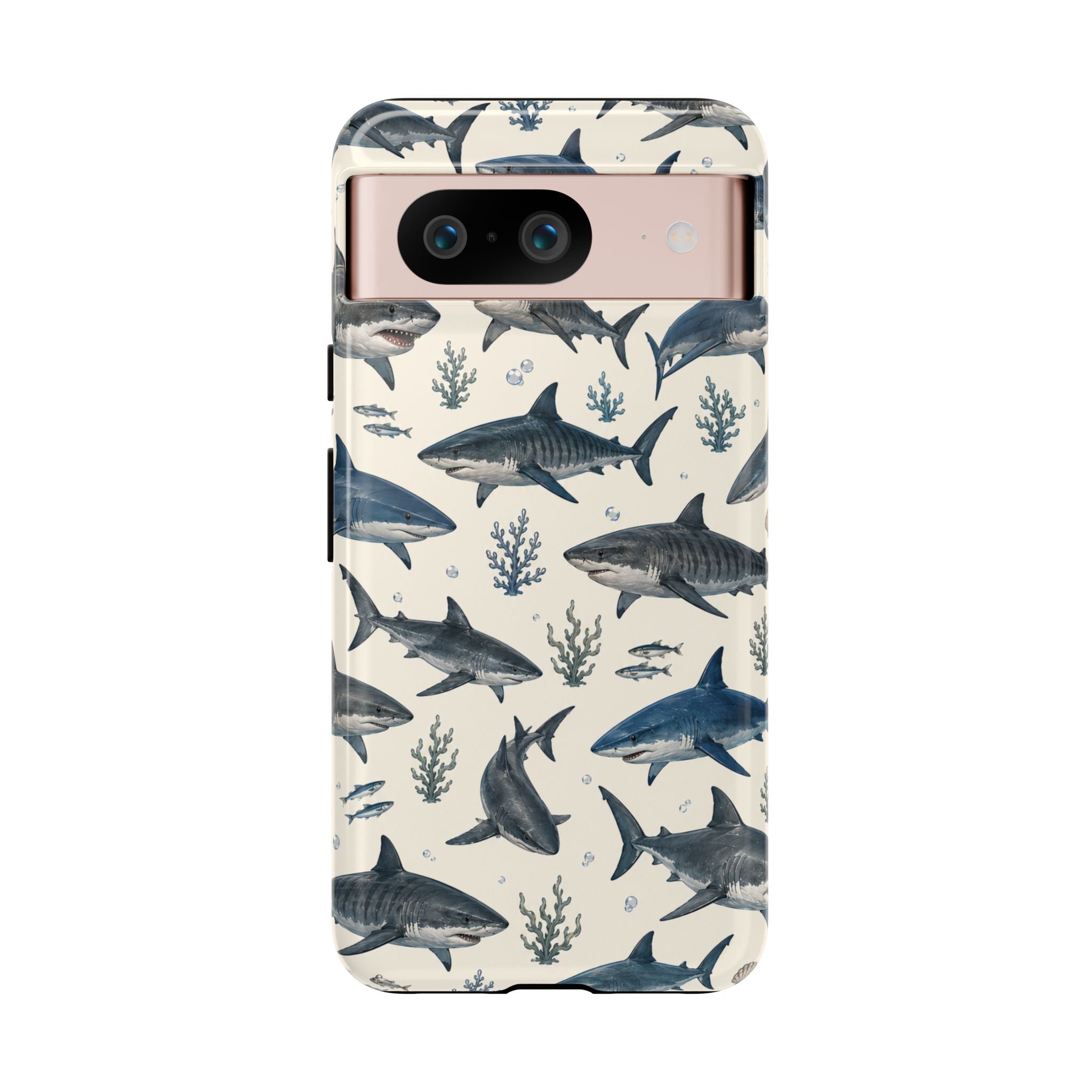 Shark Pattern Phone Case – Nautical Oceanic Phone Cover