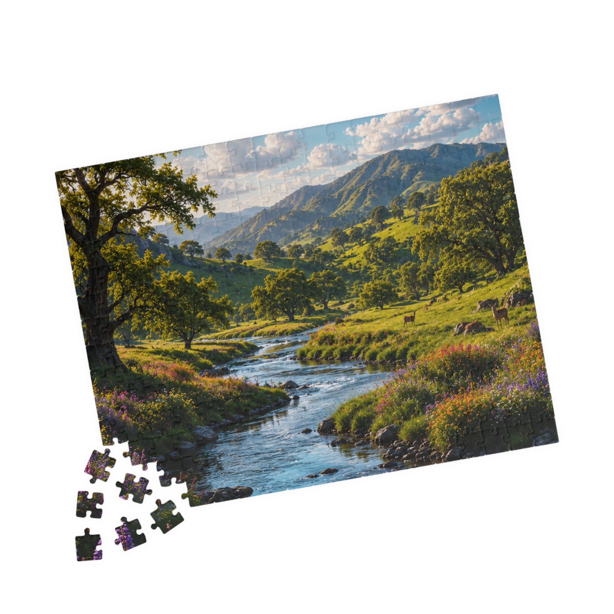 Scenic River Valley Jigsaw Puzzle — 110-1014 pcs Nature Puzzle