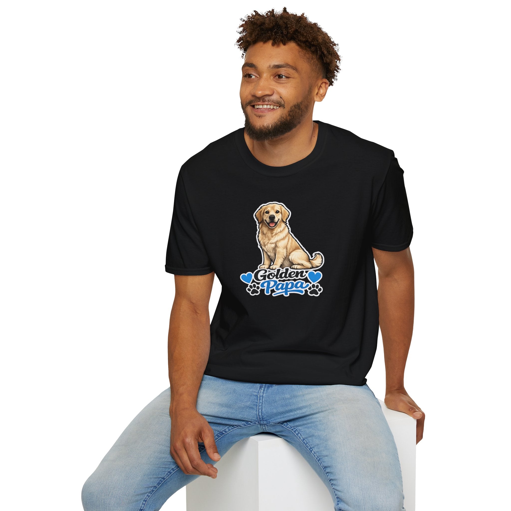 Golden Retriever Papa T‑Shirt — Cute Golden Dog Dad Tee