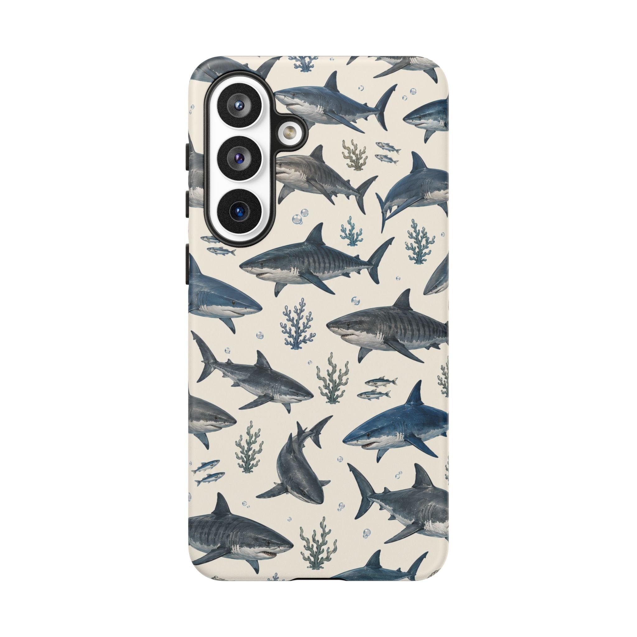 Shark Pattern Phone Case – Nautical Oceanic Phone Cover