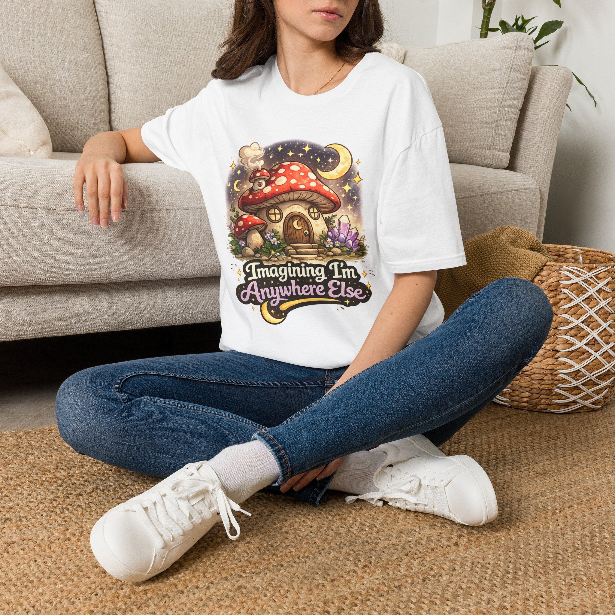 Imagining I'm Anywhere Else | Unisex Softstyle T-Shirt