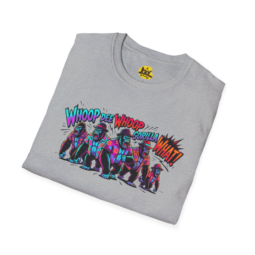 Gorilla Comic Pop Art T-Shirt — "Whoop Dee Whoop Gorilla What!" Graphic Tee