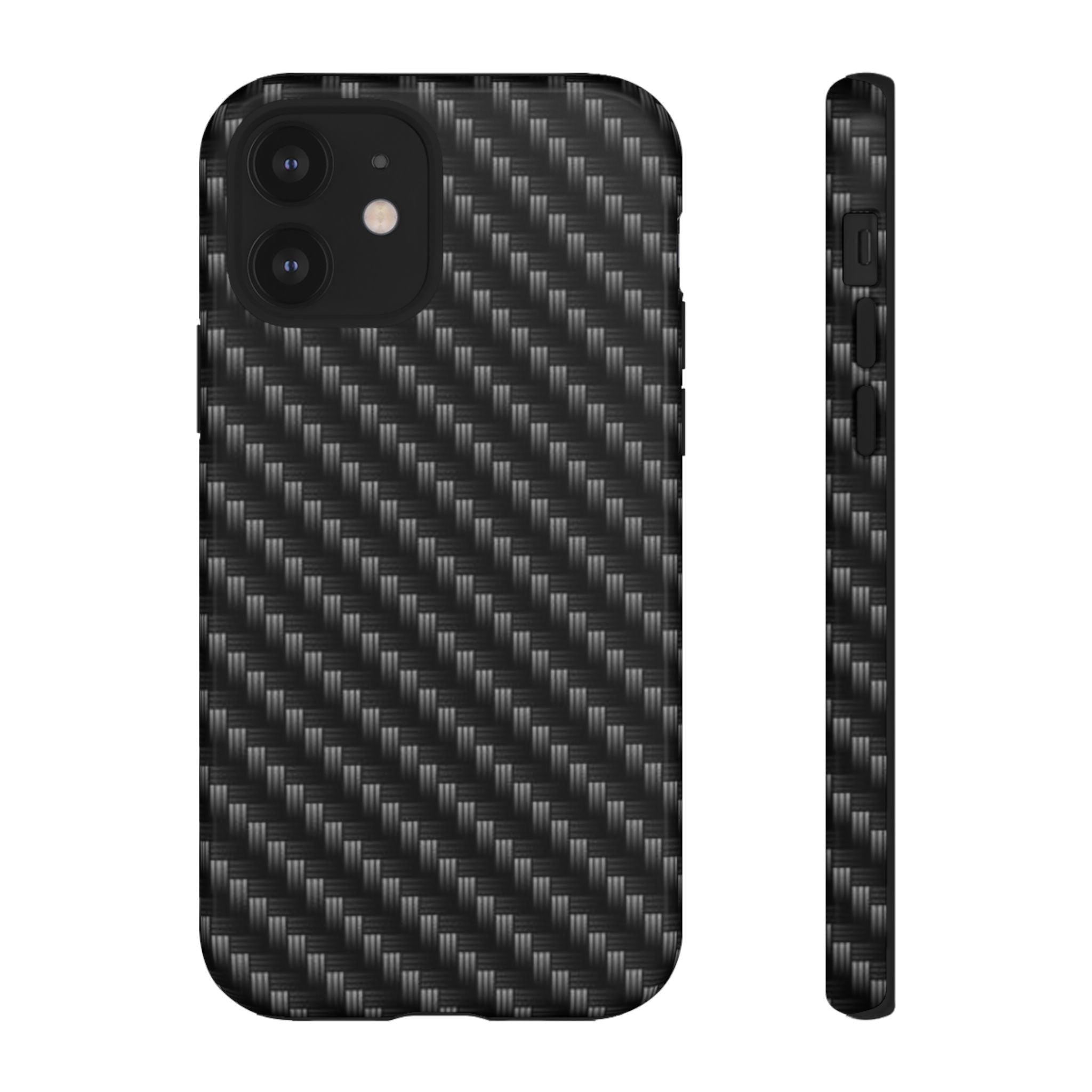 Carbon Fiber Pattern Tough Phone Case - Slim Protective Phone Cover