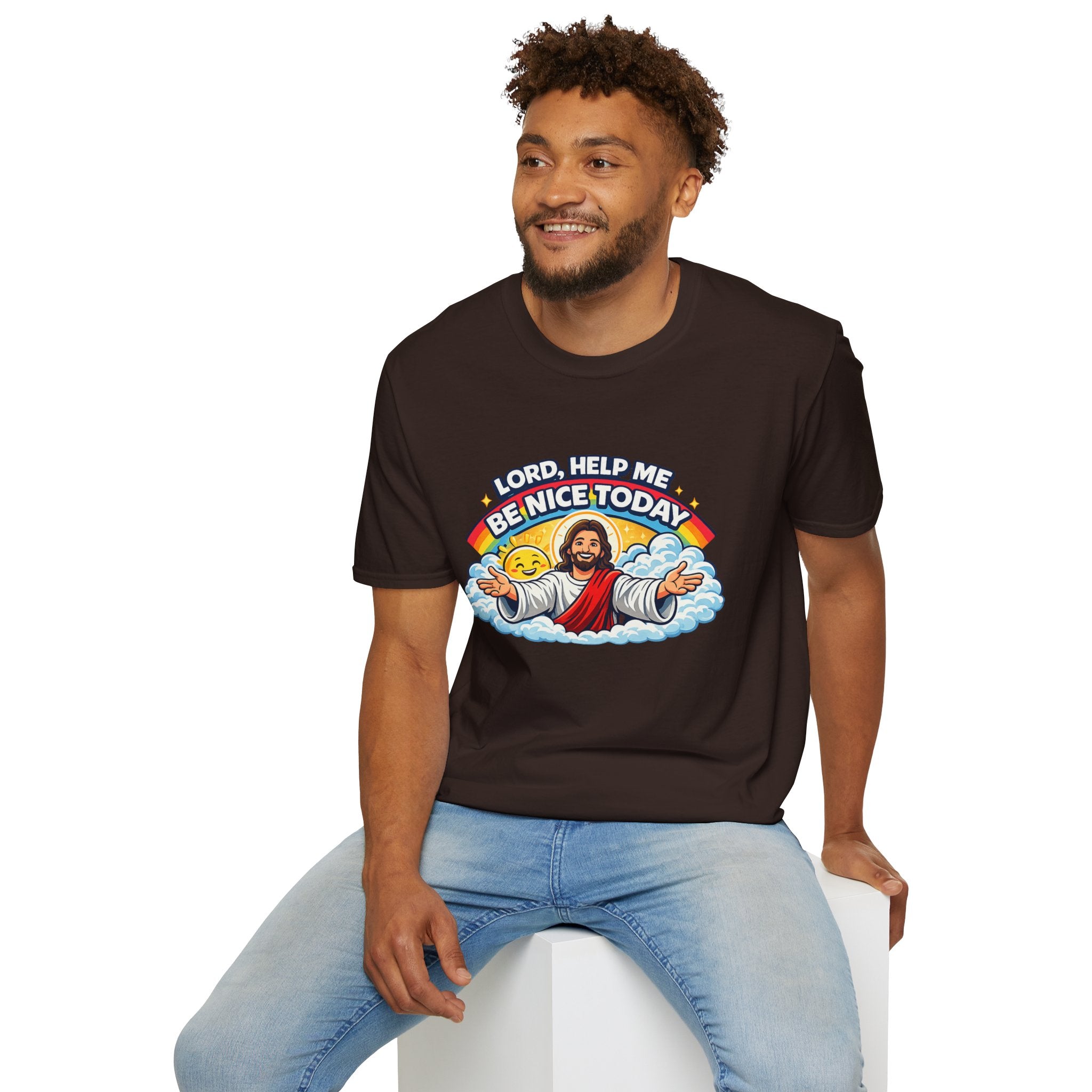 Lord Help Me Be Nice Today T-Shirt — Funny Jesus Christian Tee