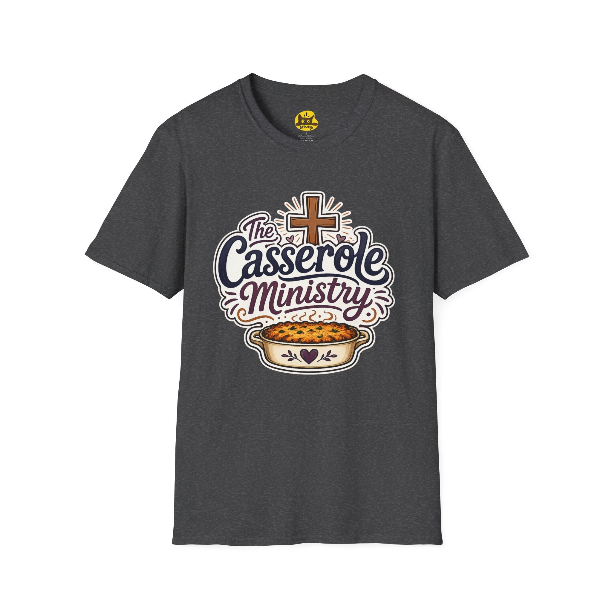 Casserole Ministry T‑Shirt — Faith & Fellowship Church Cooking Crew Tee