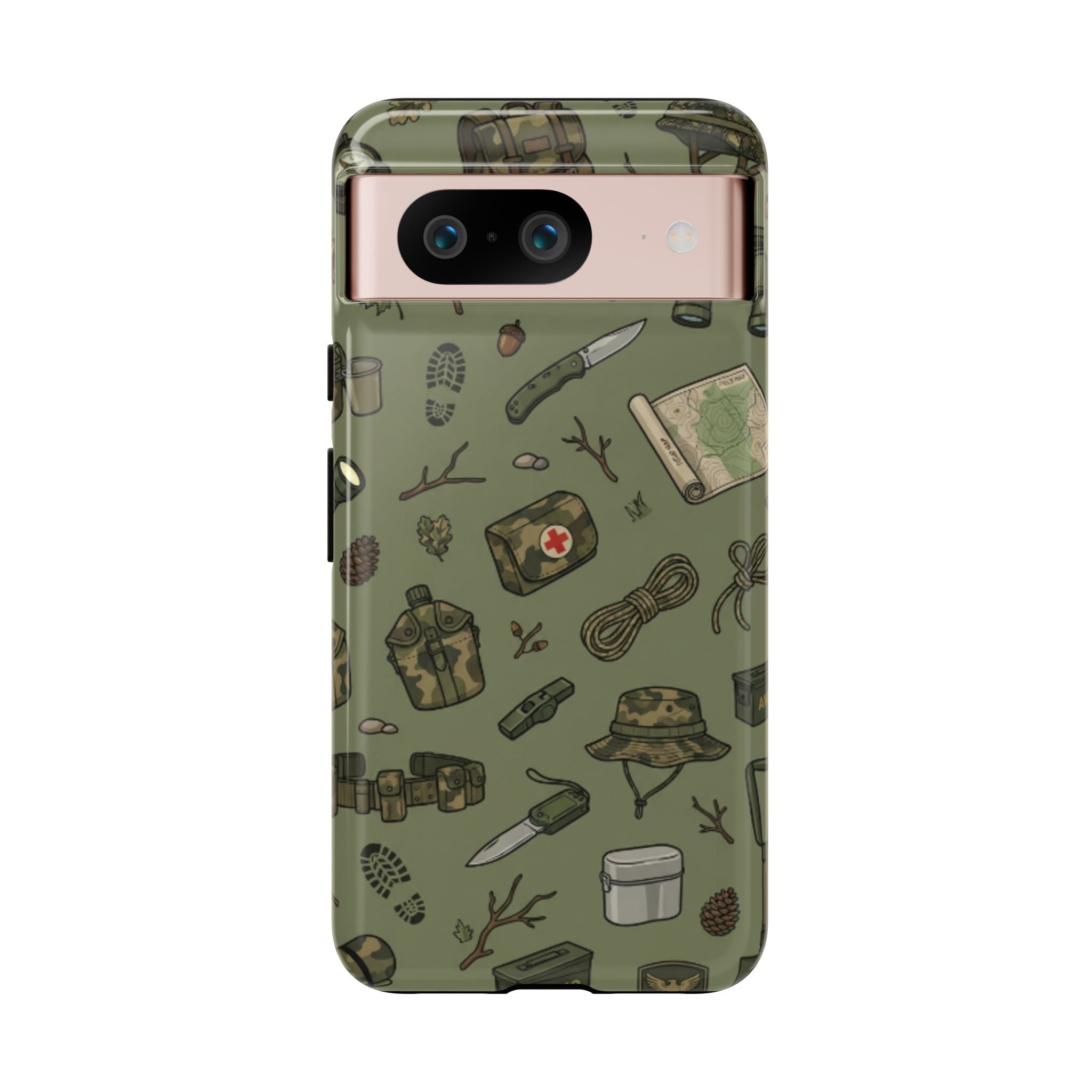 Tactical Gear Phone Case — Military Camping Outdoor Pattern