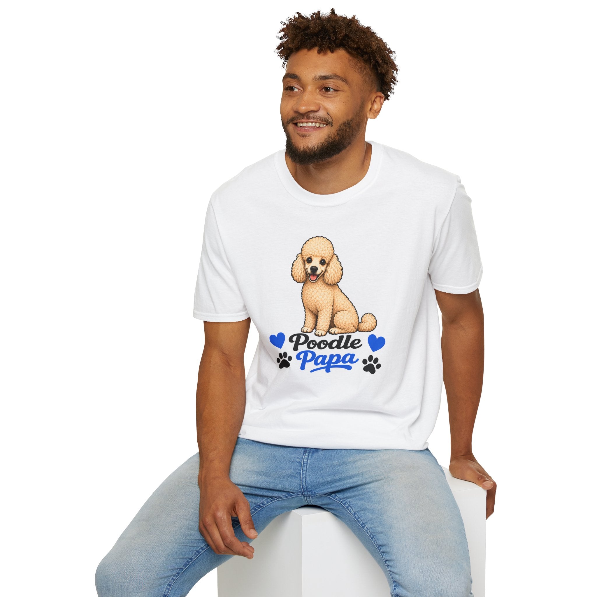 Poodle Papa T-Shirt – Cute Poodle Graphic Tee for Dog Lovers