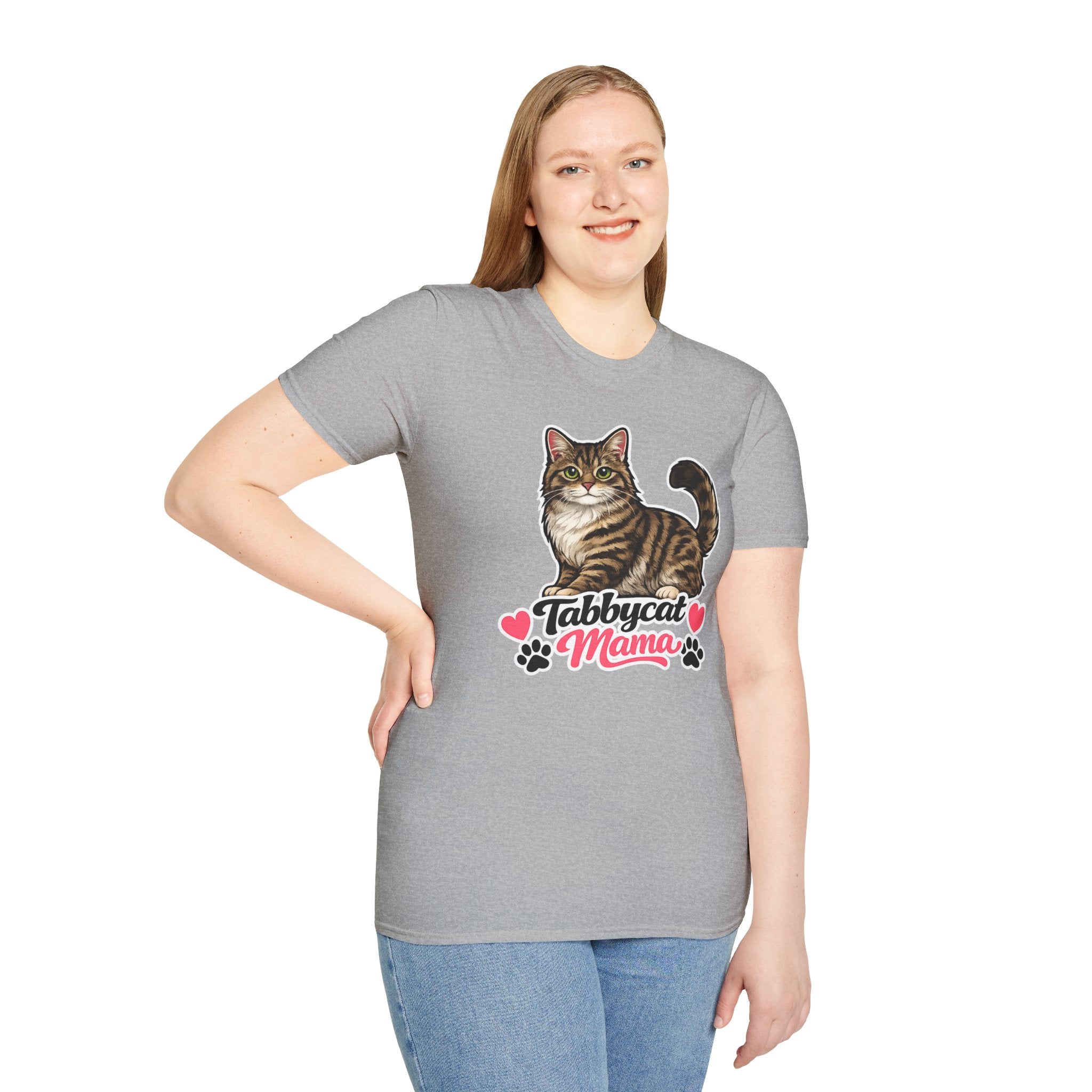 Tabbycat Mama T-Shirt — Cute Tabby Cat Graphic Tee for Cat Moms