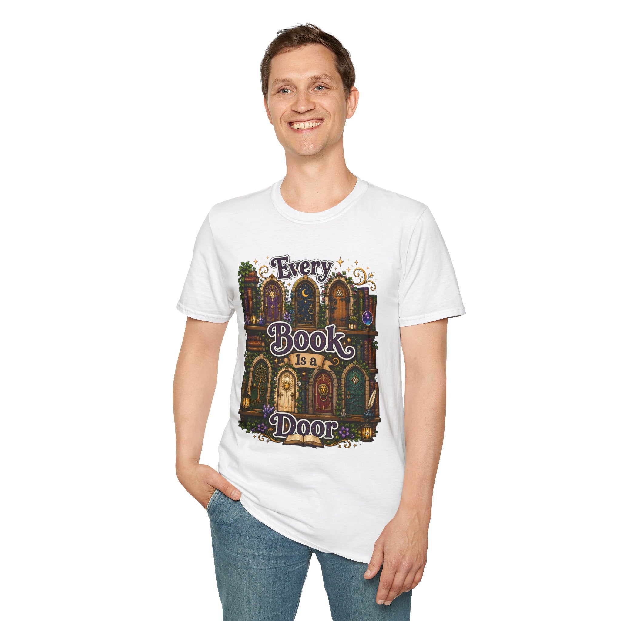 Every Book Is a Door T-Shirt — Literary Fantasy Reader Tee