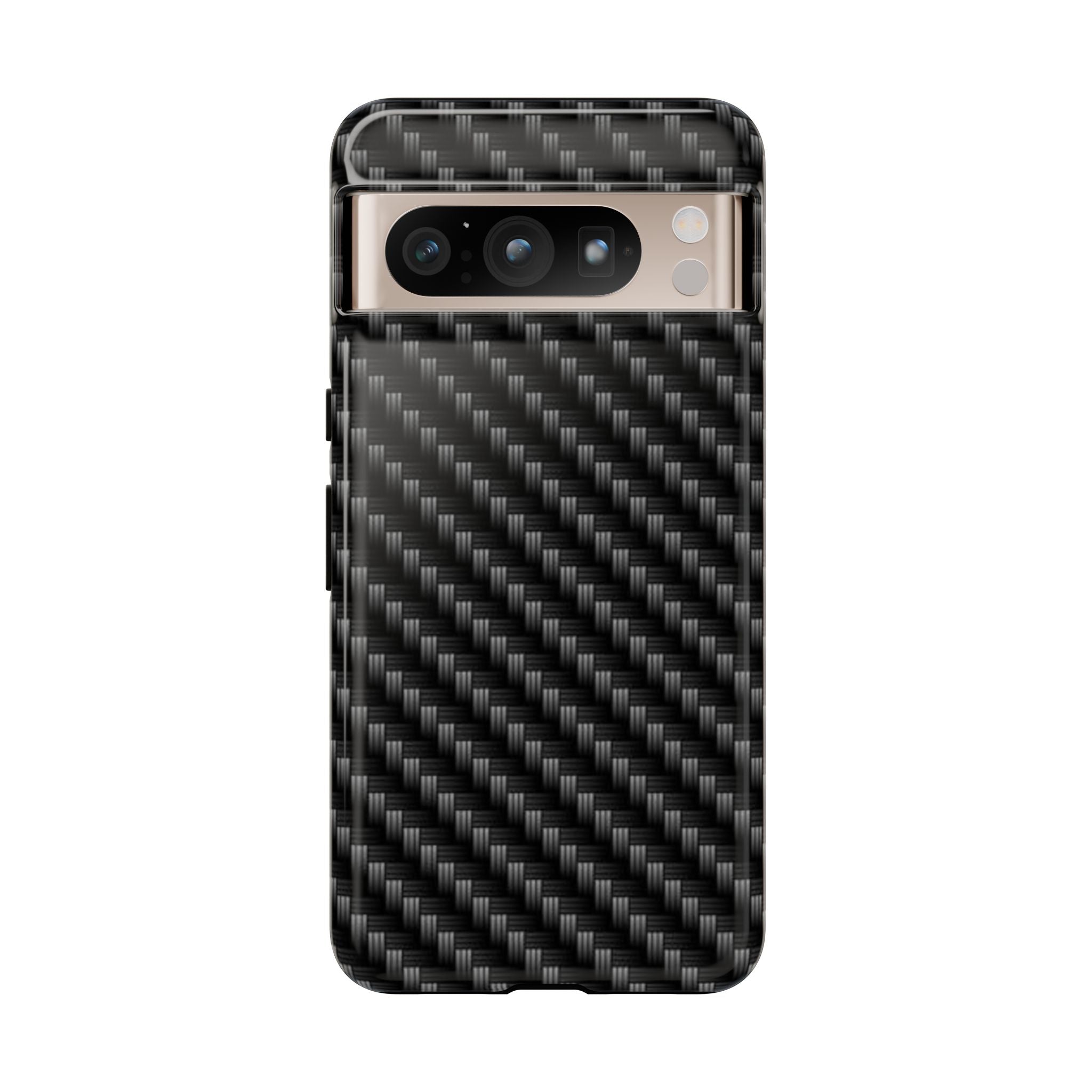 Carbon Fiber Pattern Tough Phone Case - Slim Protective Phone Cover