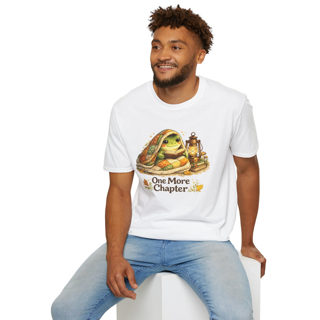 T-Shirt — Cozy Frog “One More Chapter” Graphic Tee