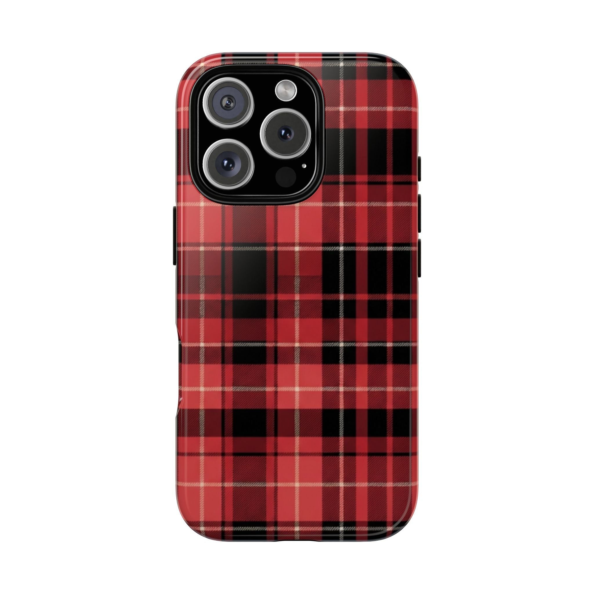 Red Black Buffalo Plaid Tough Phone Case