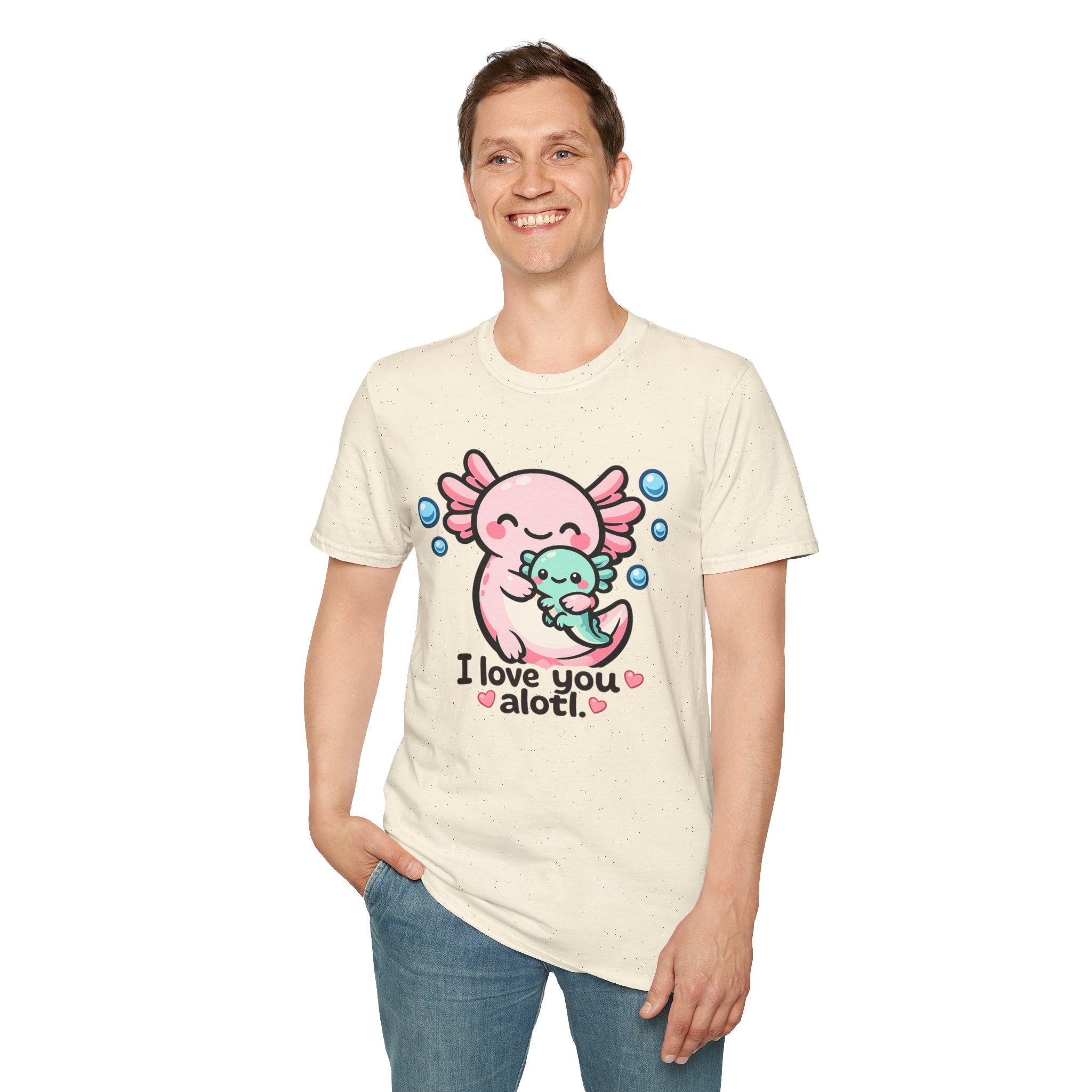 "I love you a lotl" Cute Axolotl Family Tee