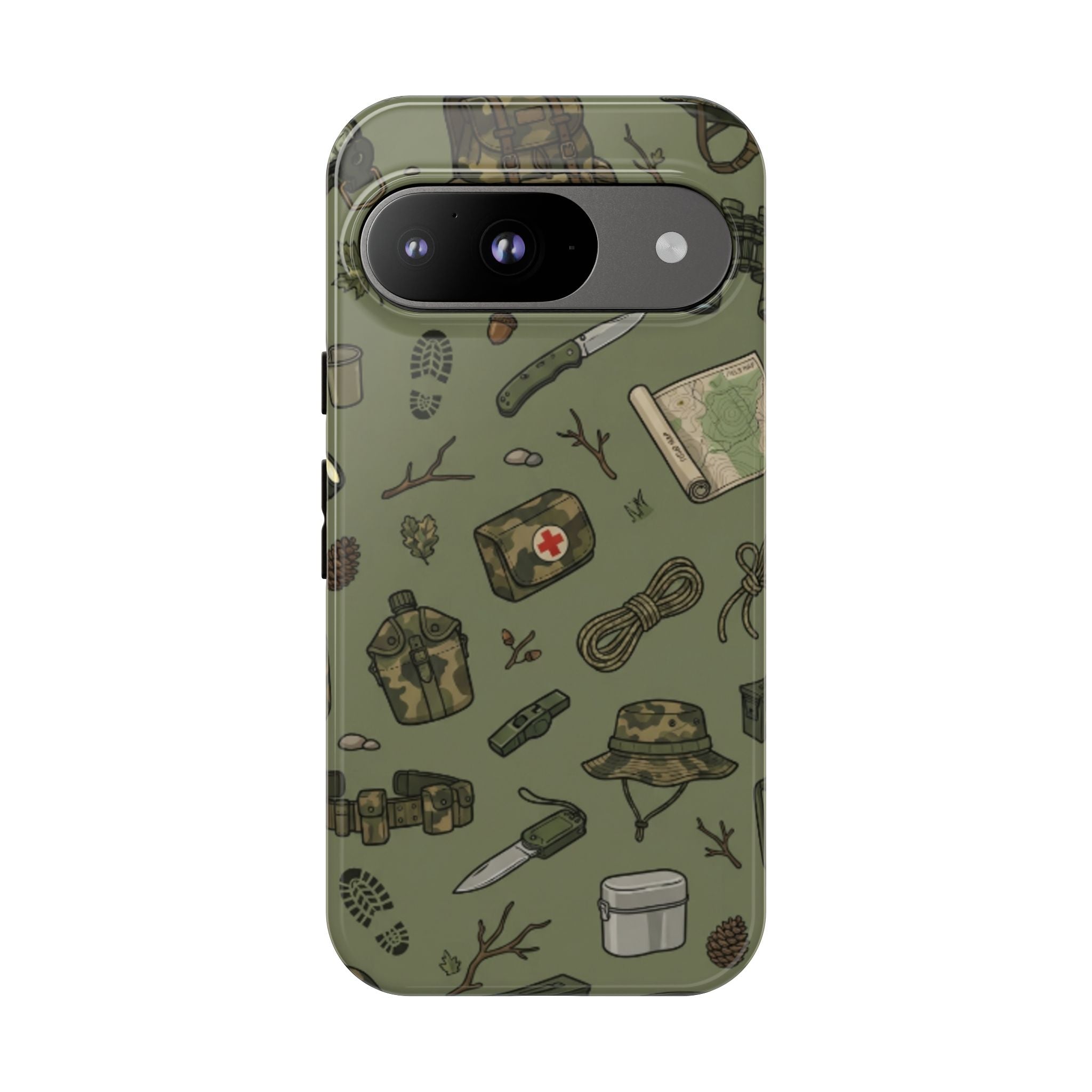 Tactical Gear Phone Case — Military Camping Outdoor Pattern
