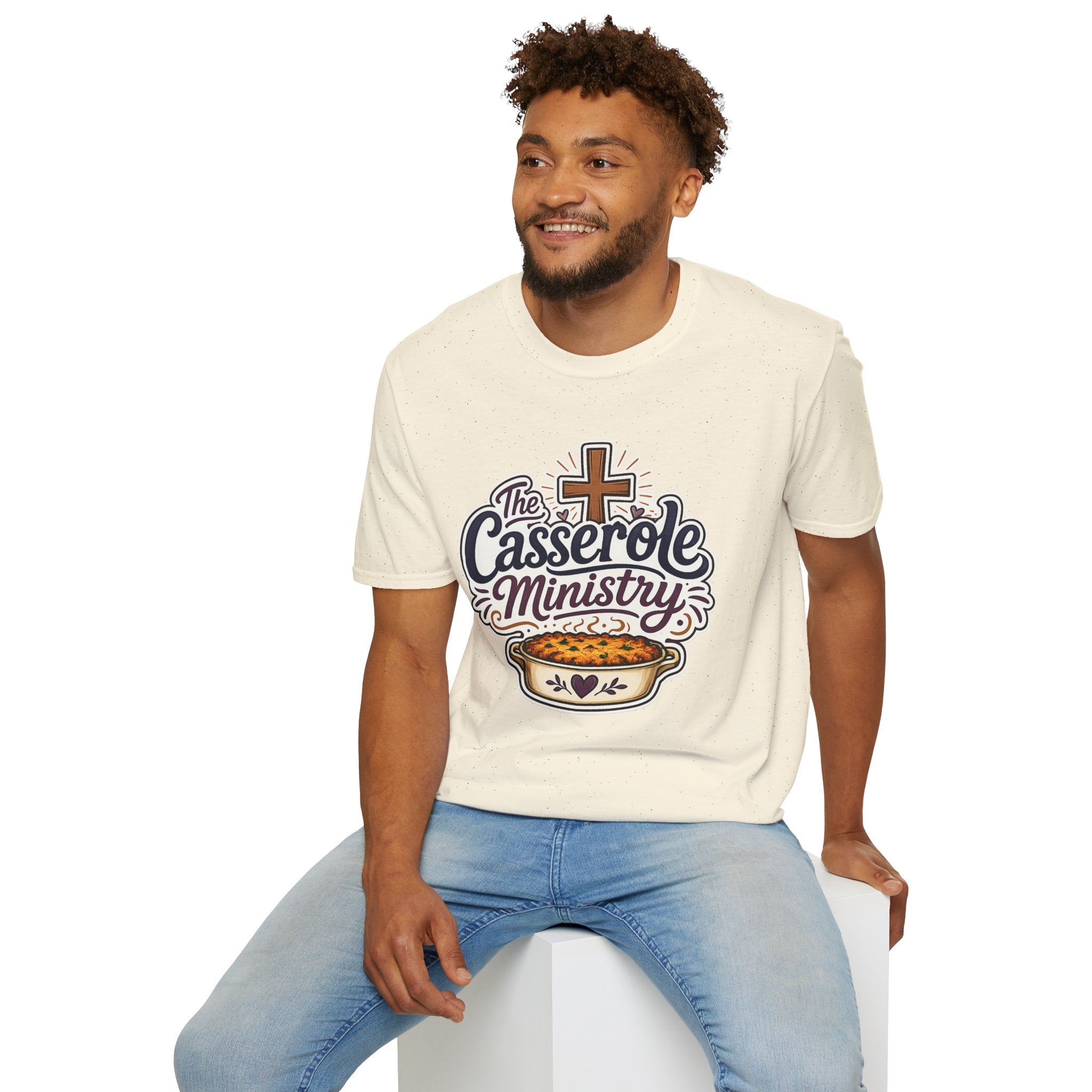 Casserole Ministry T‑Shirt — Faith & Fellowship Church Cooking Crew Tee