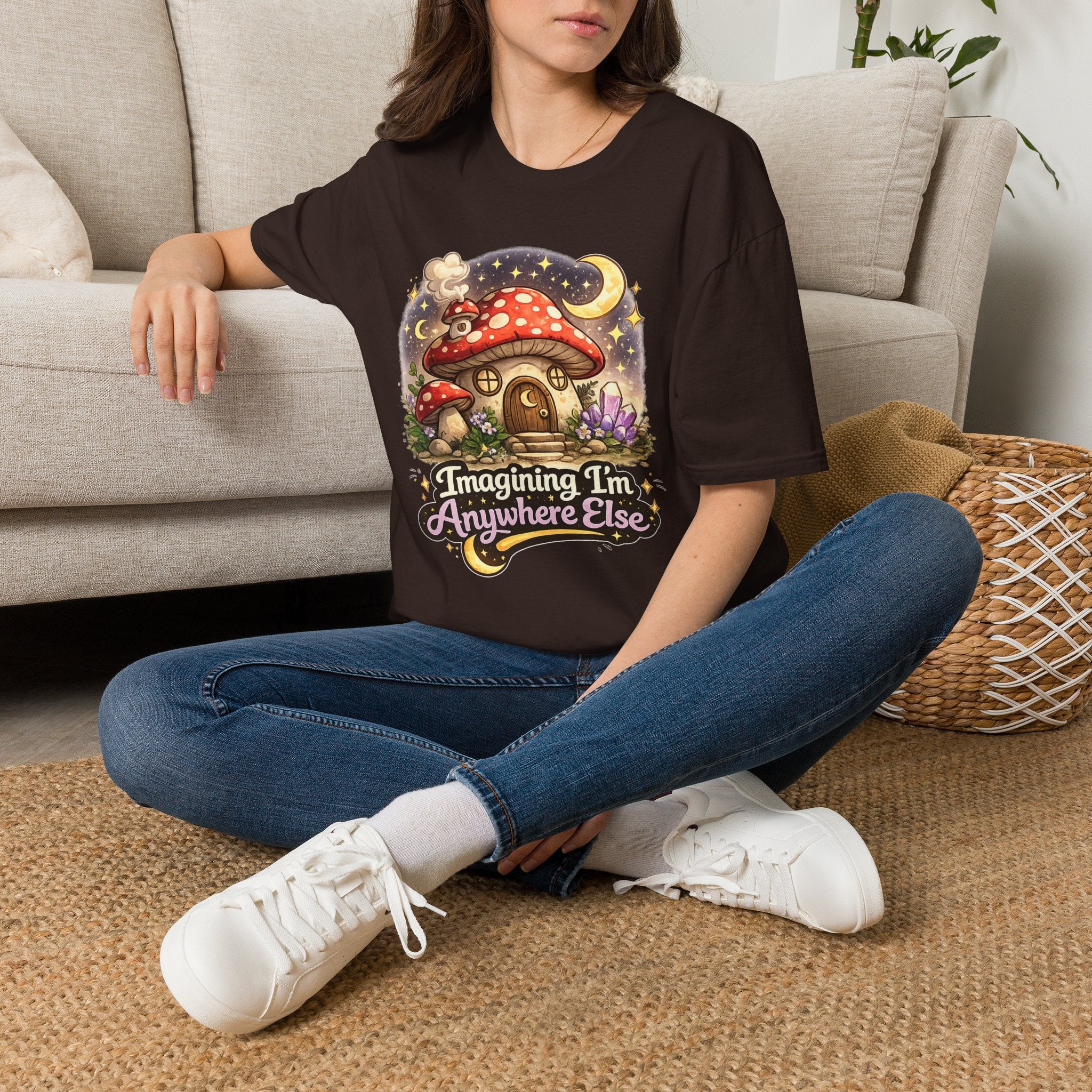 Imagining I'm Anywhere Else | Unisex Softstyle T-Shirt