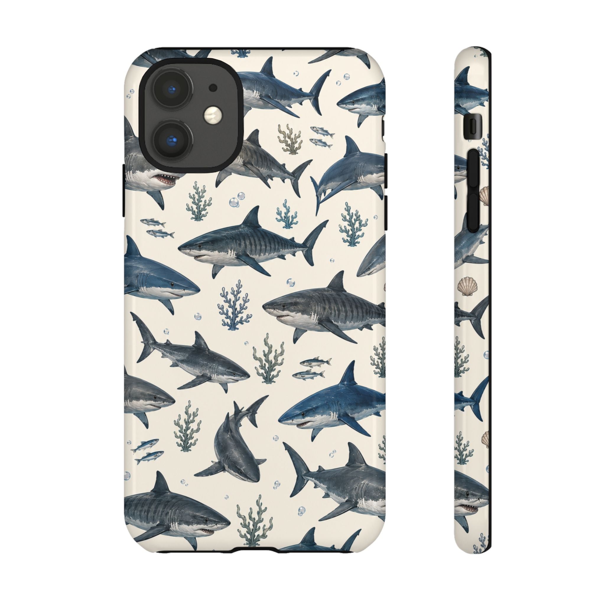 Shark Pattern Phone Case – Nautical Oceanic Phone Cover