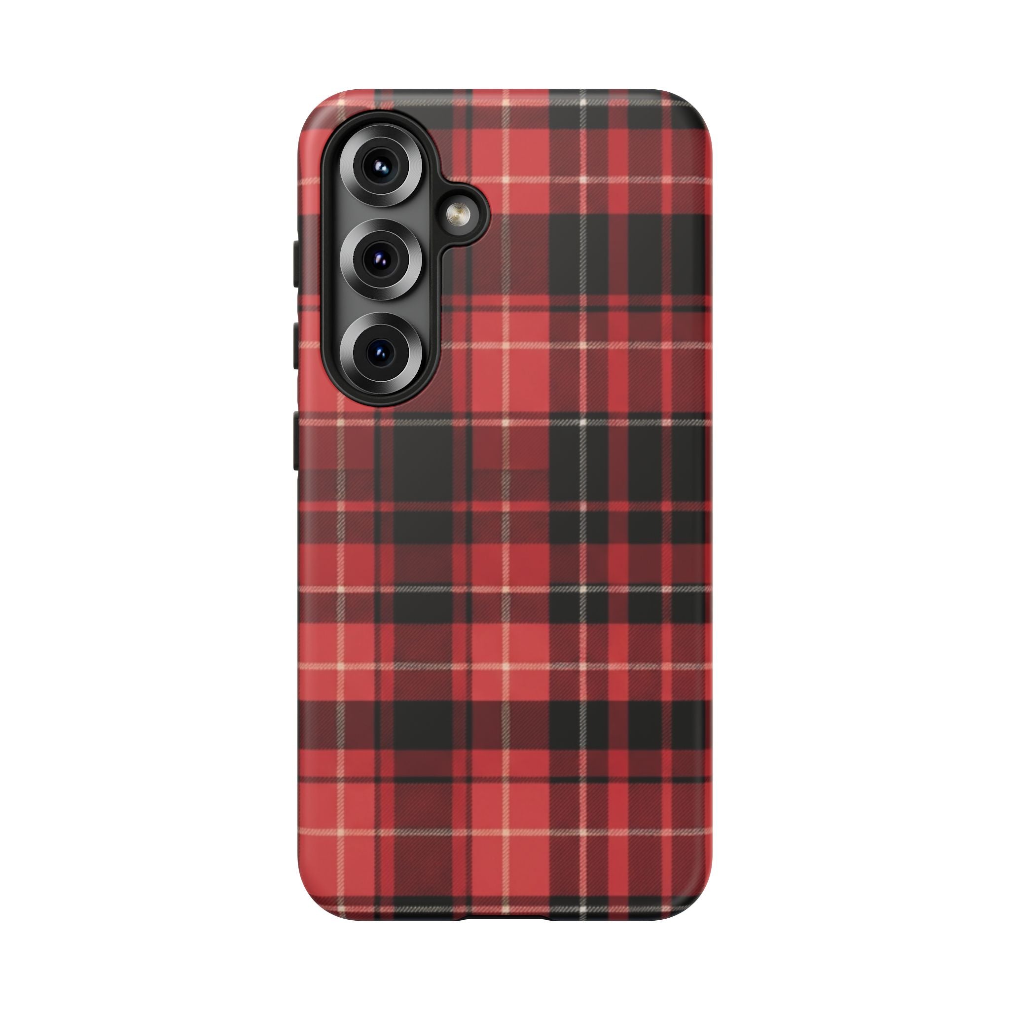 Red Black Buffalo Plaid Tough Phone Case