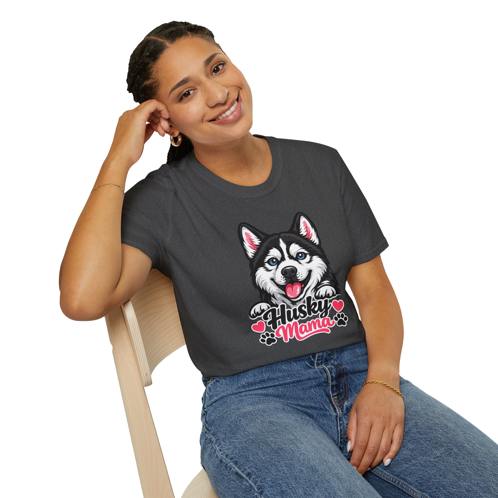 Husky Mama T-Shirt — Cute Siberian Husky Dog Mom Tee