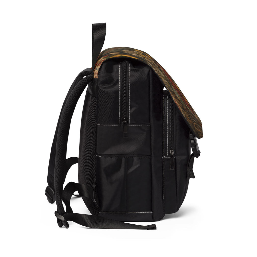 Coastal Seafood Market Vintage Art Shoulder Backpack