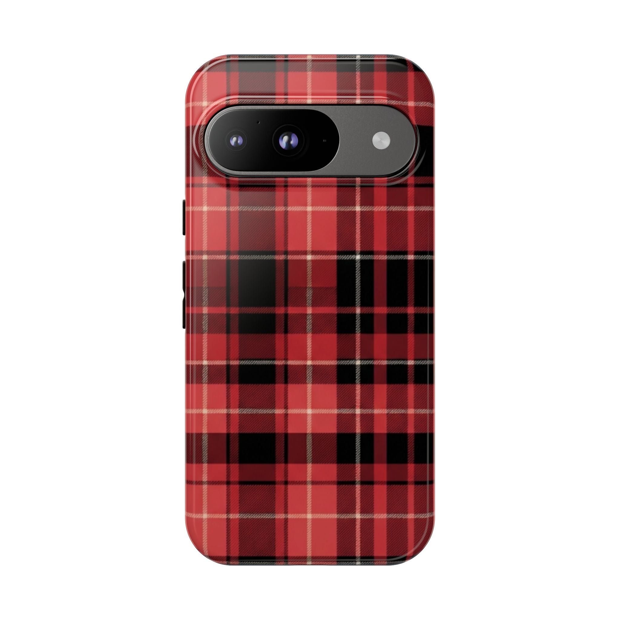 Red Black Buffalo Plaid Tough Phone Case