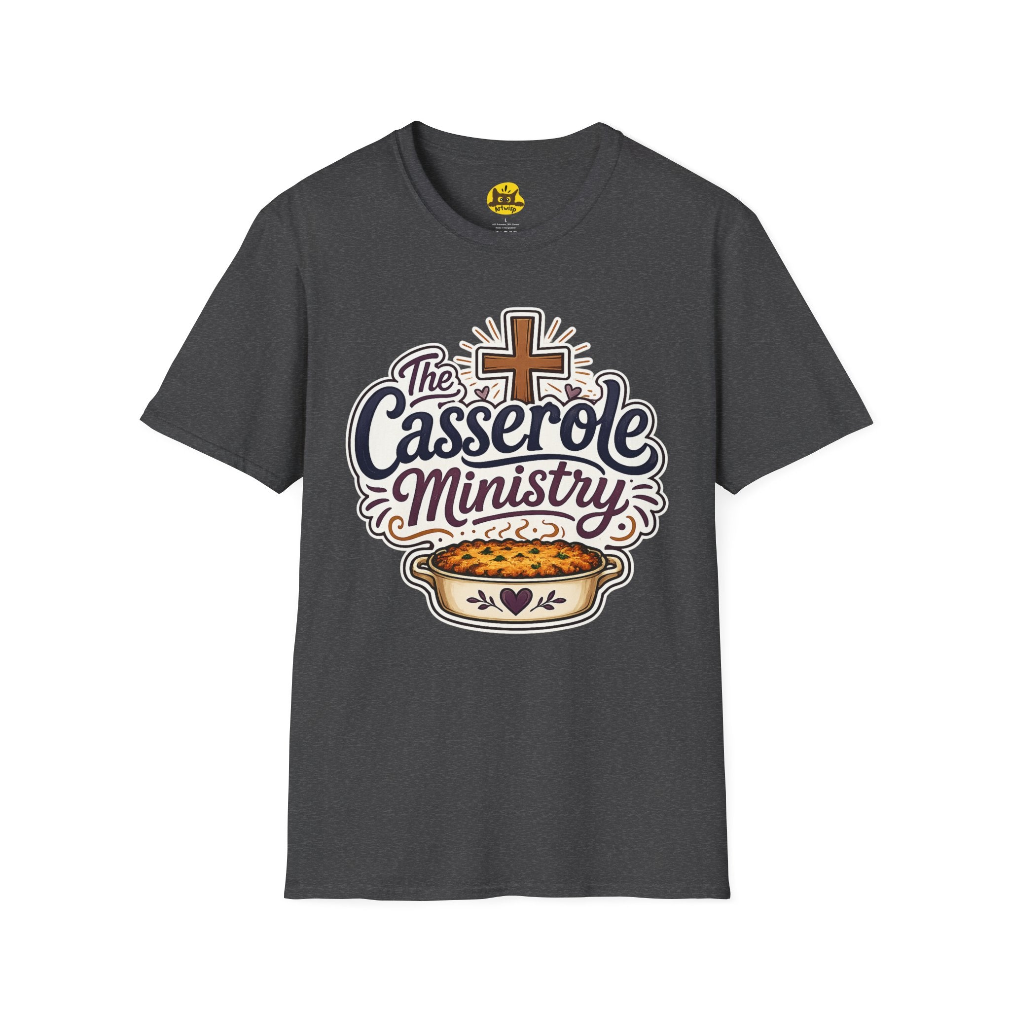 Casserole Ministry T-Shirt — Faith-Based Church Potluck Tee