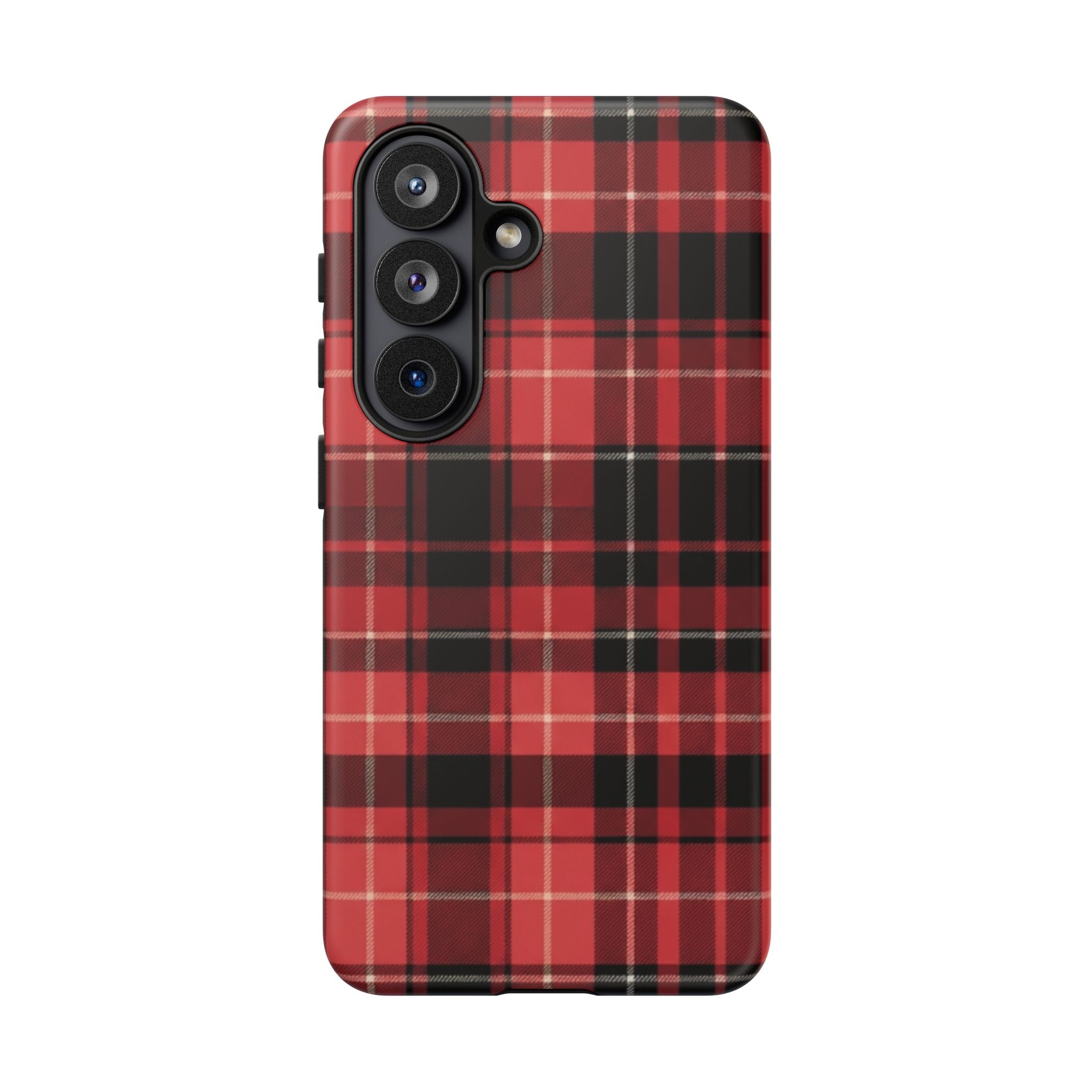 Red Black Buffalo Plaid Tough Phone Case