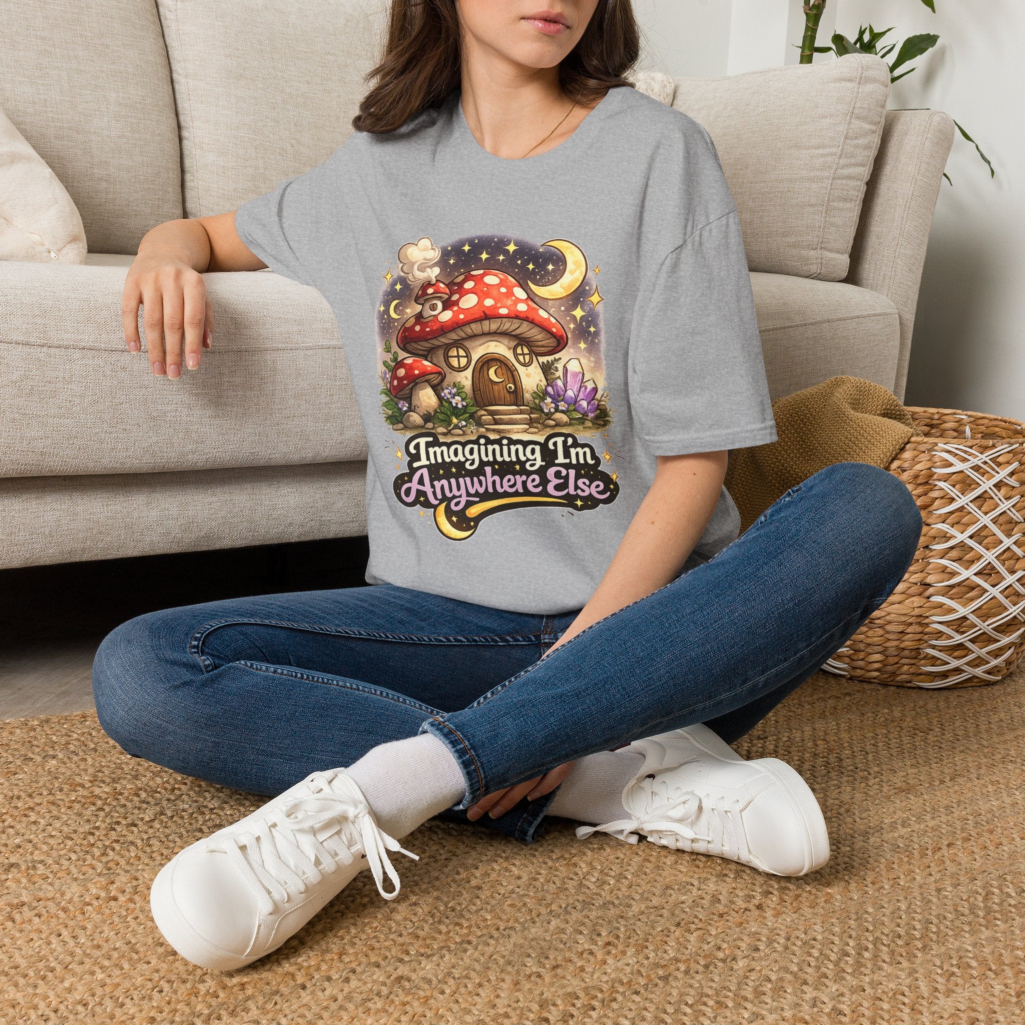 Imagining I'm Anywhere Else | Unisex Softstyle T-Shirt
