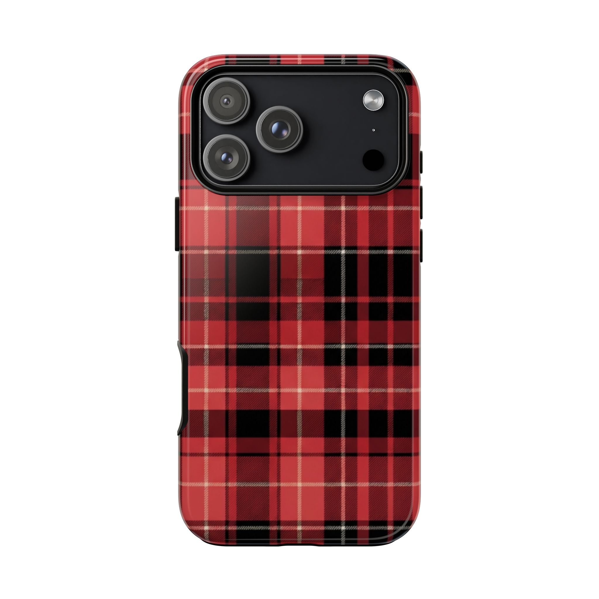 Red Black Buffalo Plaid Tough Phone Case
