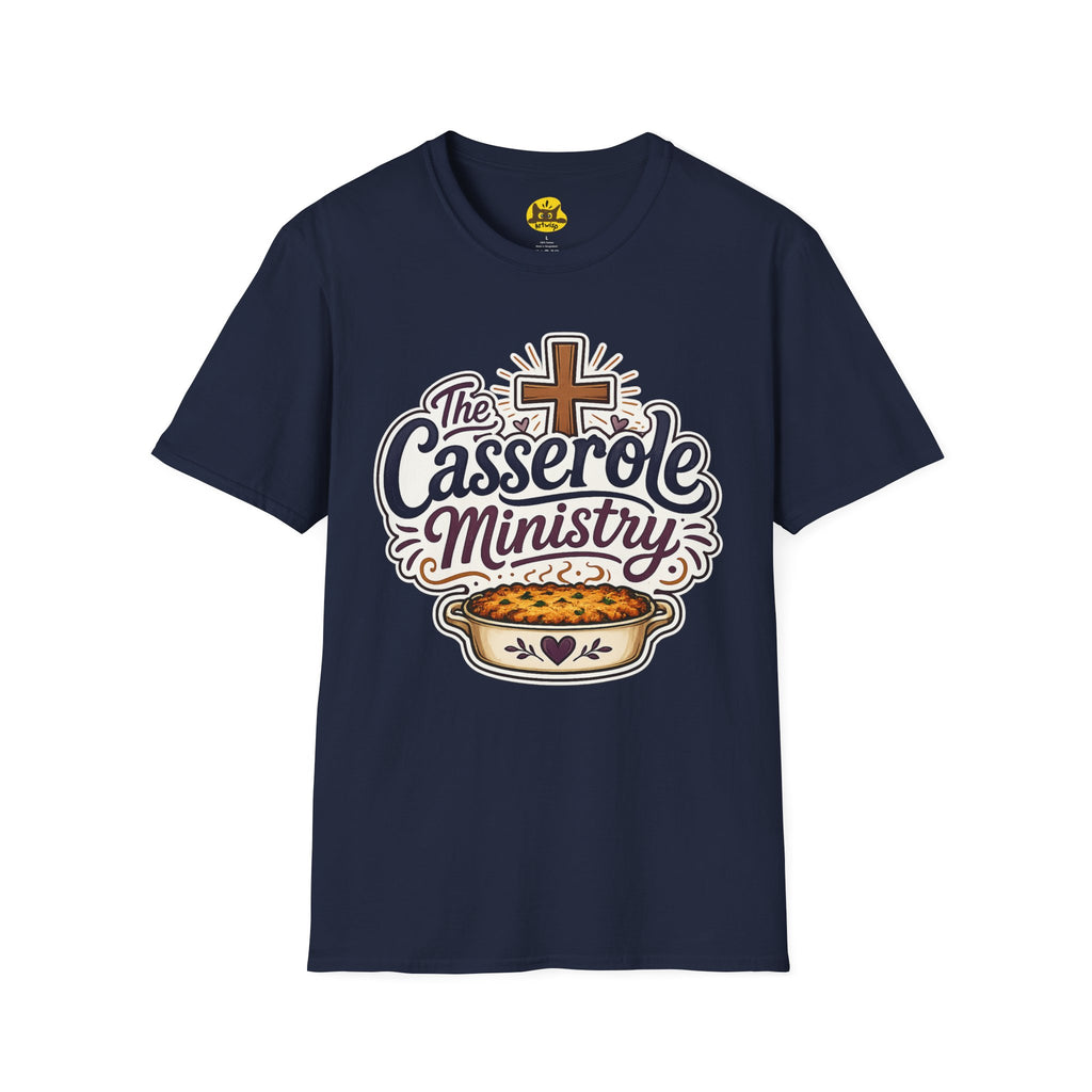 Casserole Ministry T-Shirt — Faith-Based Church Potluck Tee