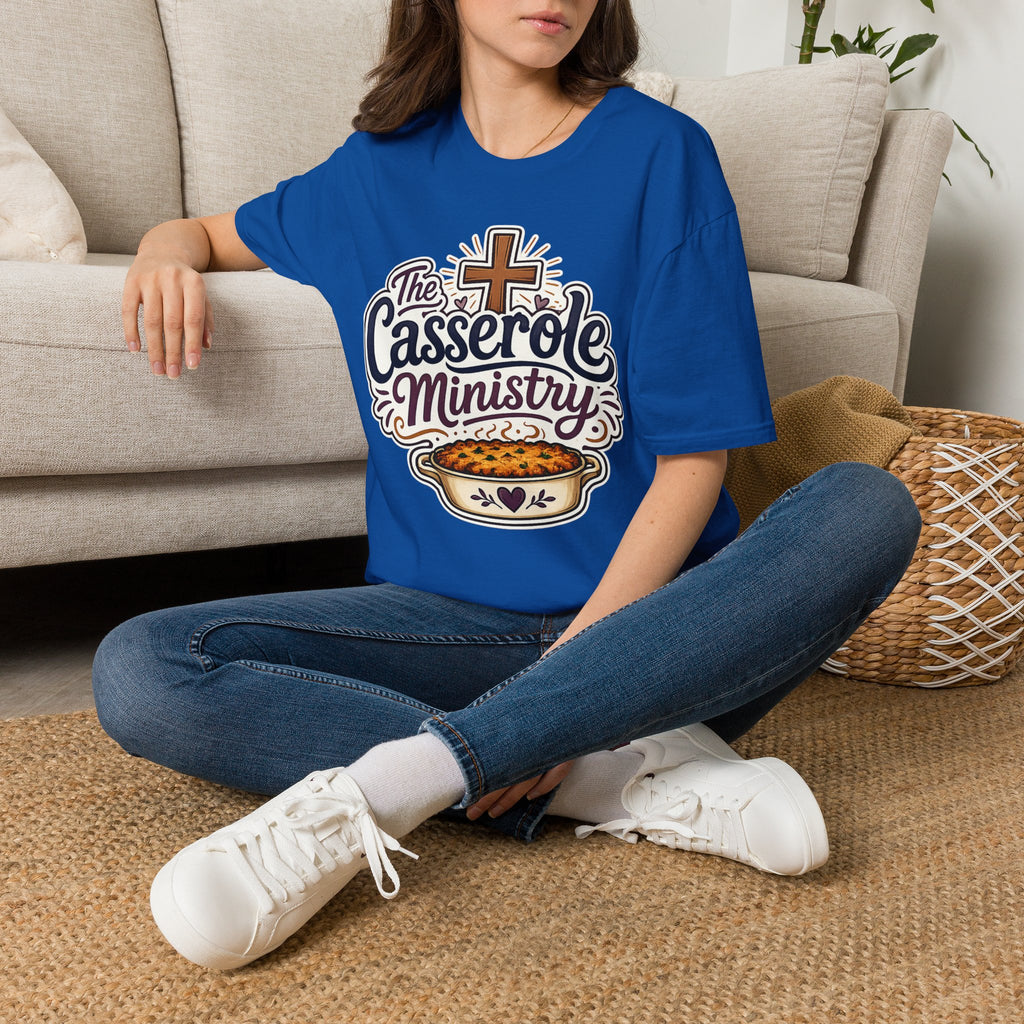 Casserole Ministry T-Shirt — Faith-Based Church Potluck Tee