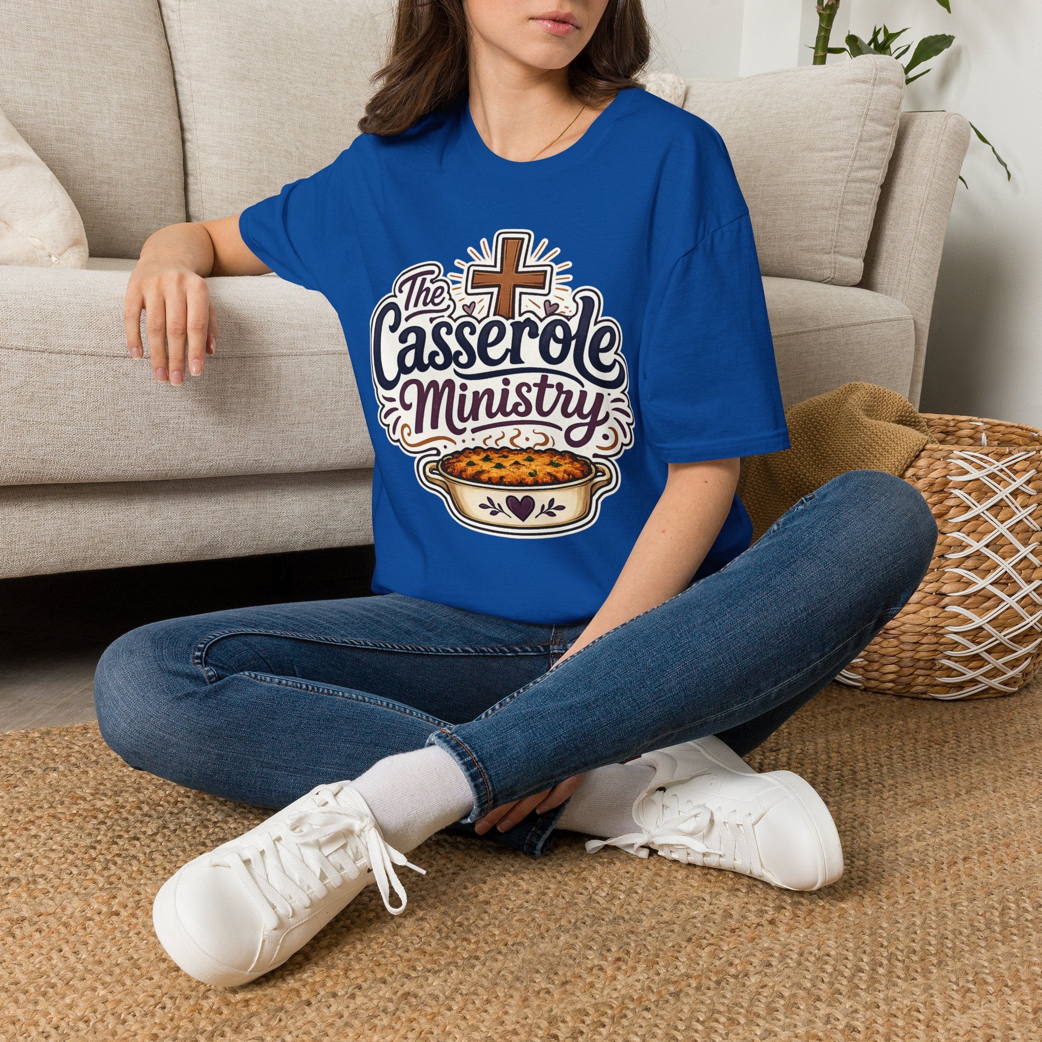Casserole Ministry T-Shirt — Faith-Based Church Potluck Tee