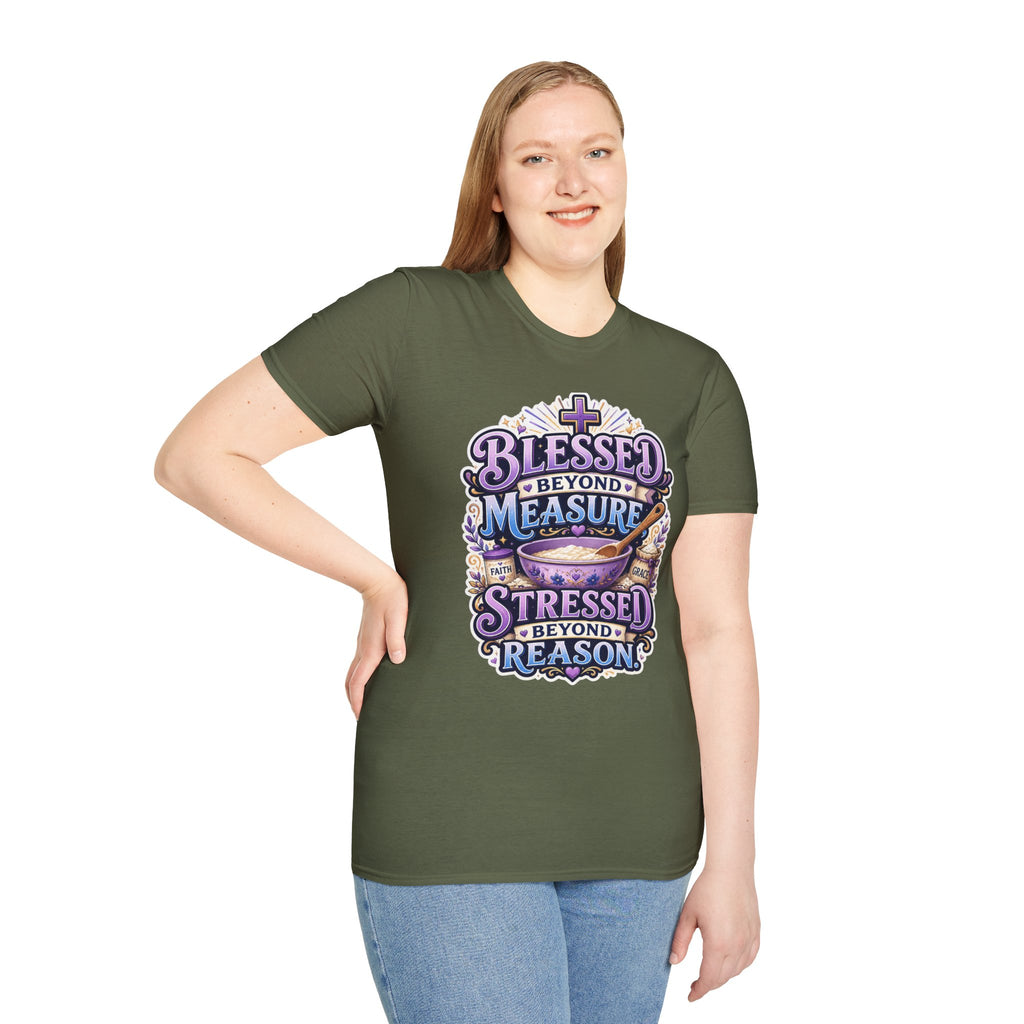 Blessed Beyond Measure T-Shirt — Faith-Inspired Christian Graphic Tee