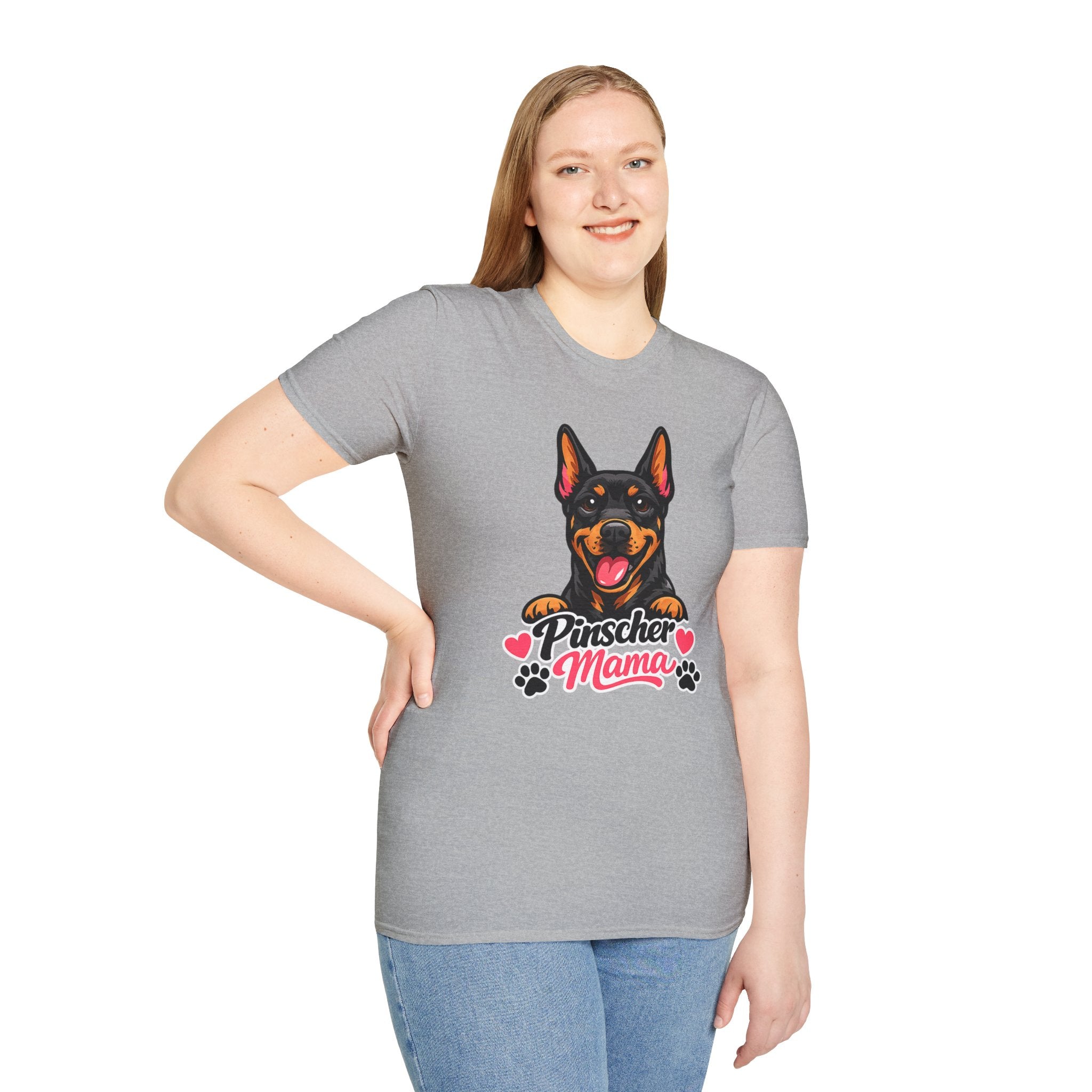 Pinscher Mama T‑Shirt — Cute Doberman Pincher Dog Mom Tee