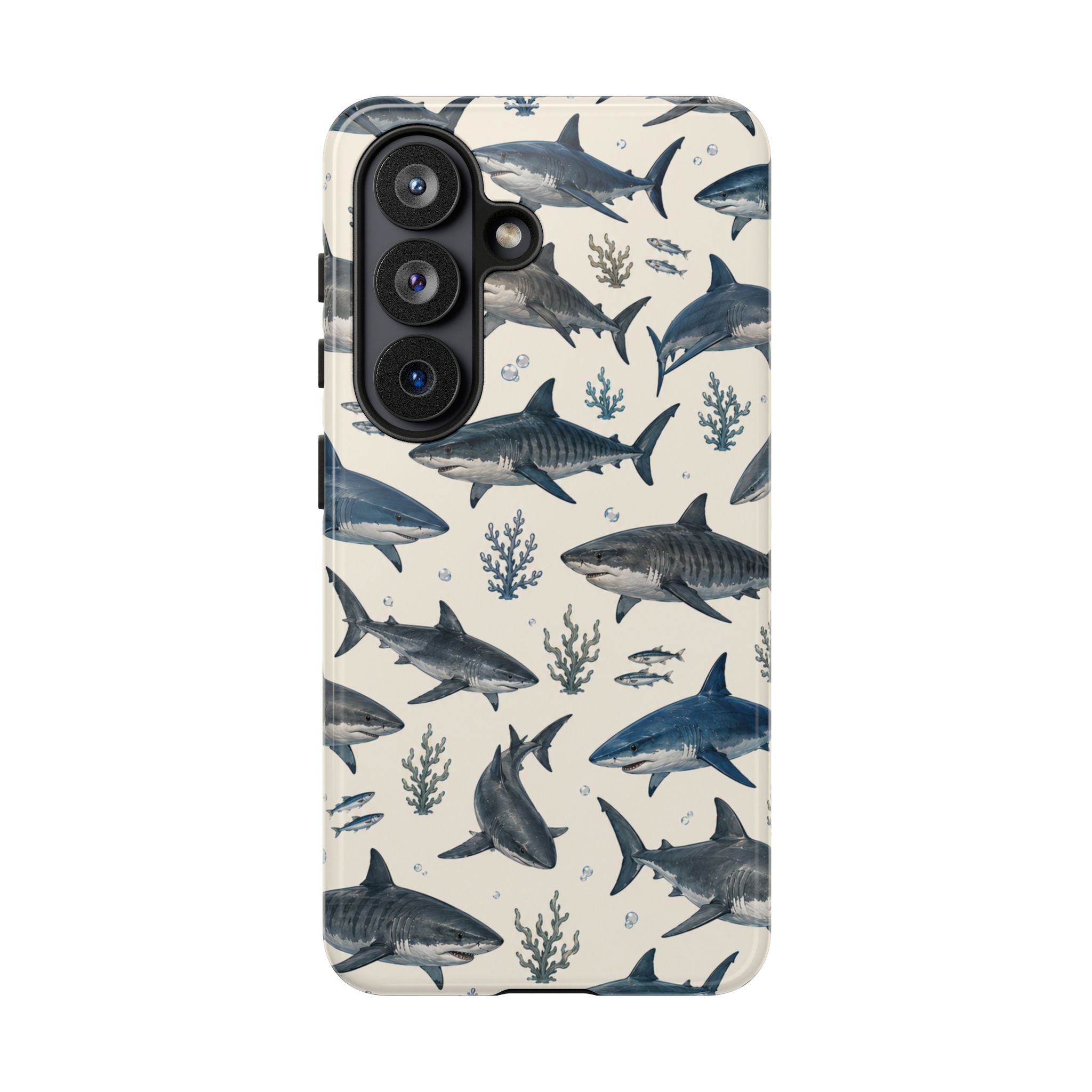 Shark Pattern Phone Case – Nautical Oceanic Phone Cover