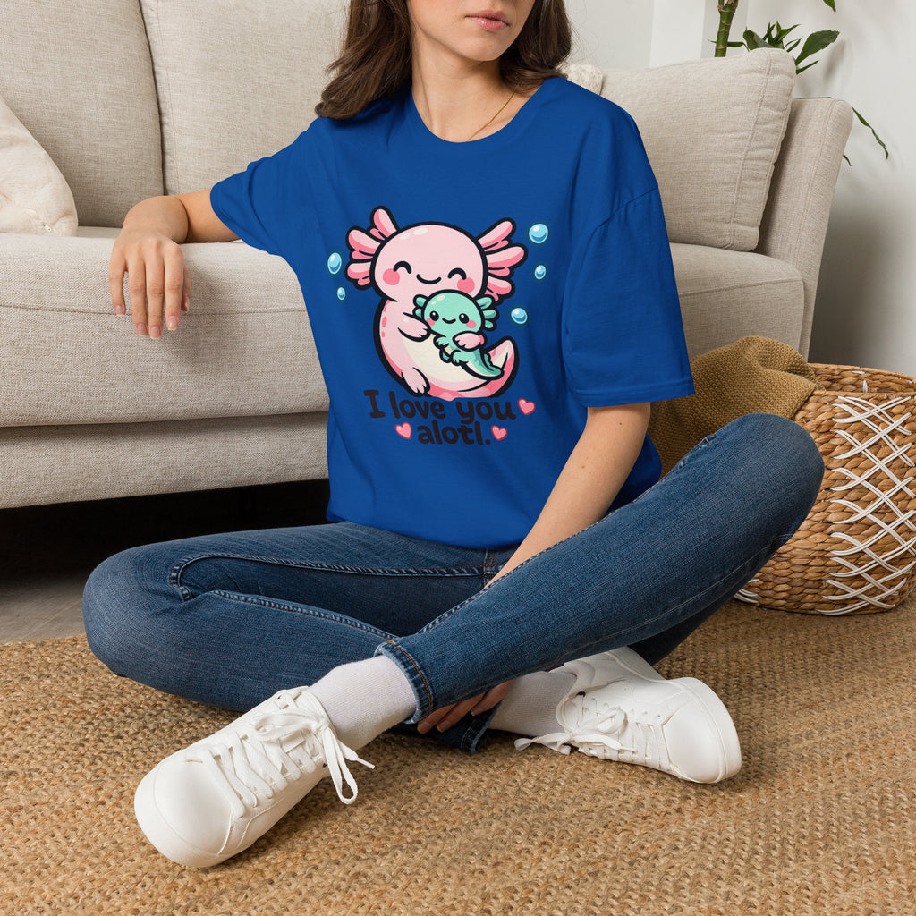 "I love you a lotl" Cute Axolotl Family Tee