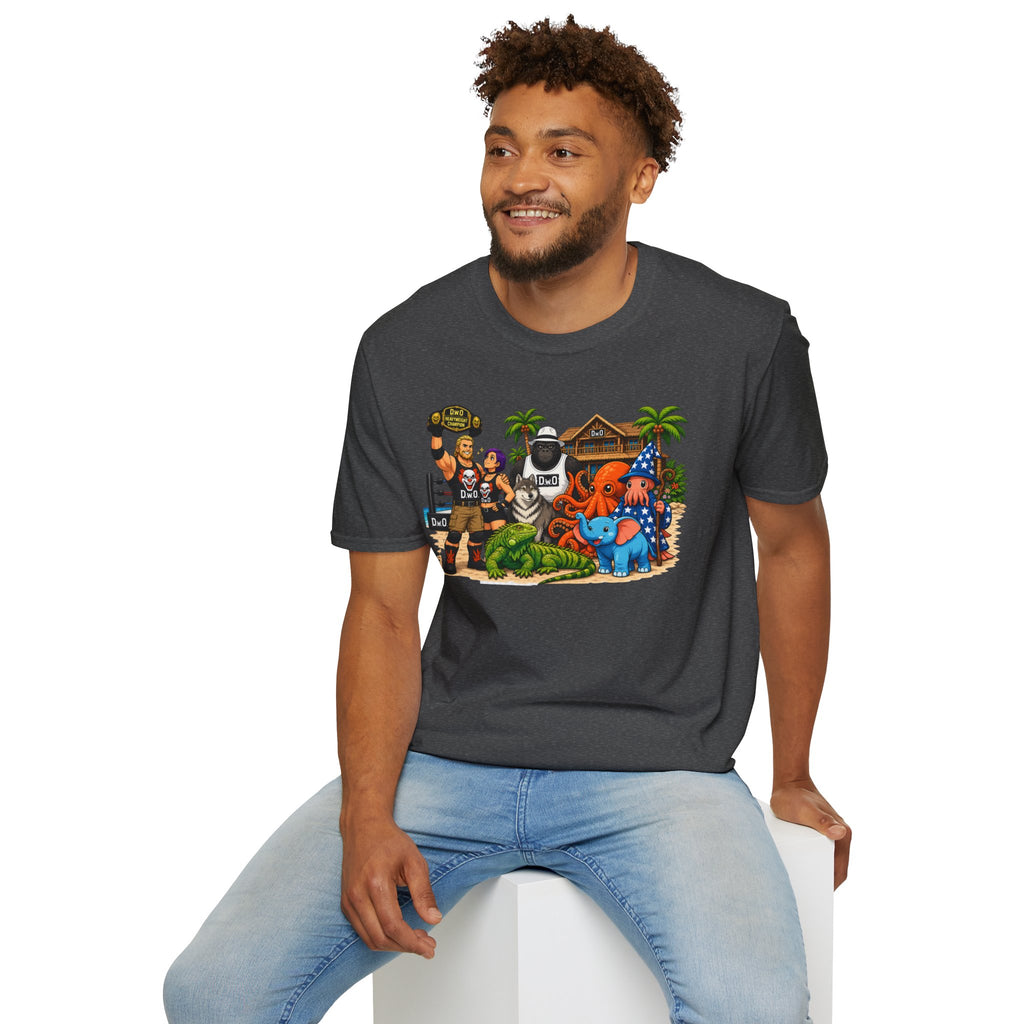 Funny T-Shirt — Wild Wrestling Mascot Crew Gift Tee