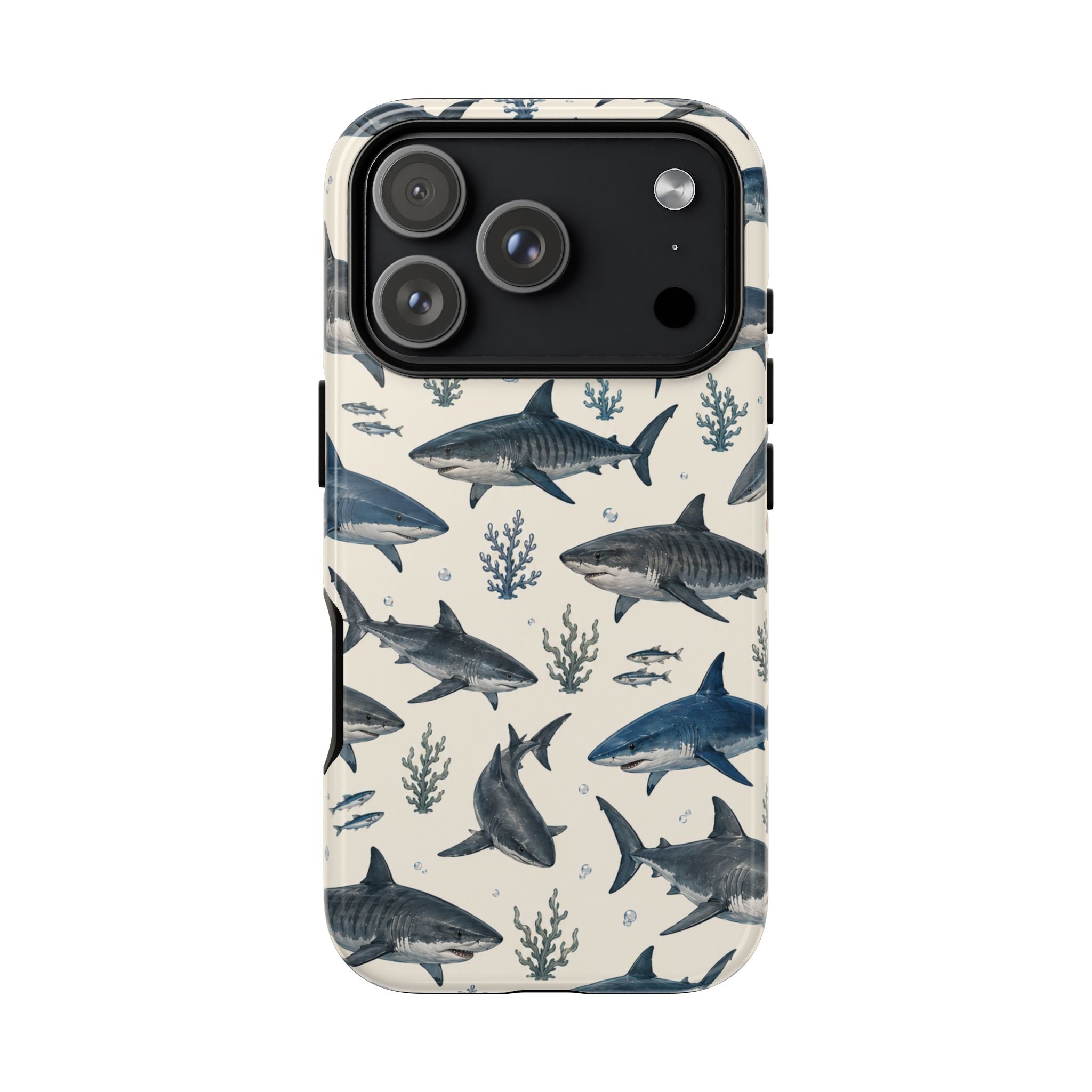 Shark Pattern Phone Case – Nautical Oceanic Phone Cover