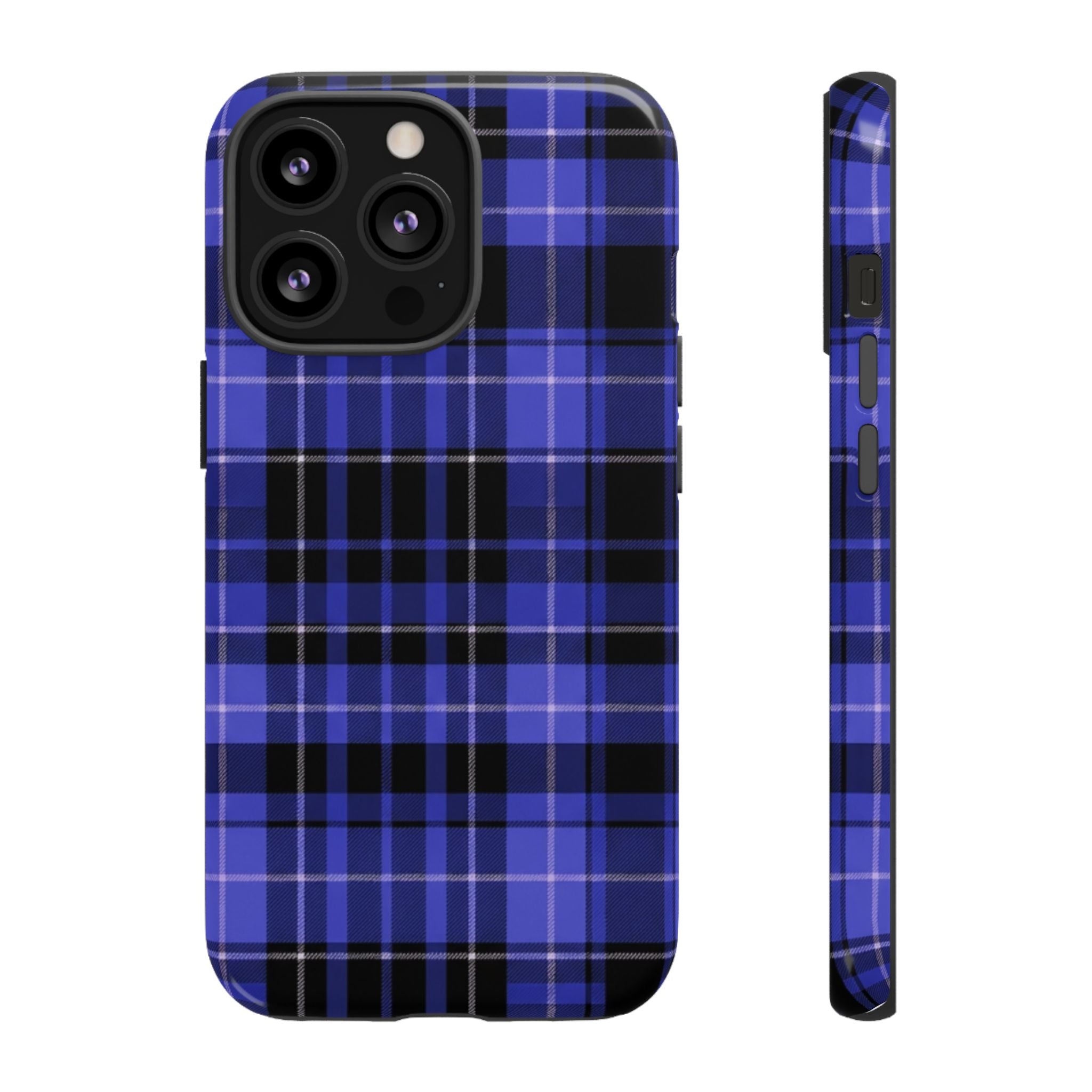 Blue Buffalo Plaid Tough Case — Blue Plaid Protective Phone Case