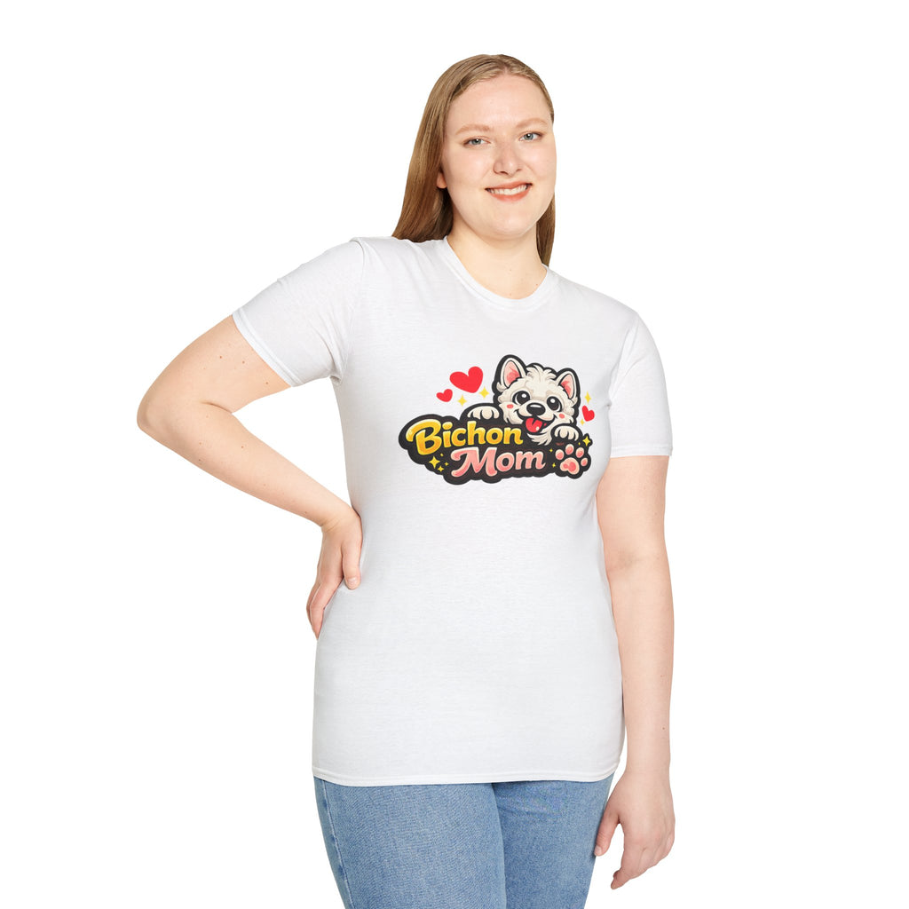 Bichon Mom T-Shirt — Cute Bichon Frise Mom Graphic Tee