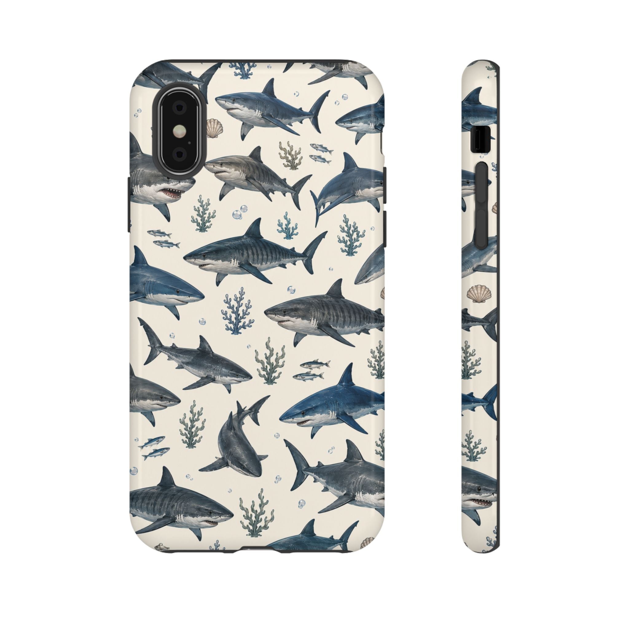 Shark Pattern Phone Case – Nautical Oceanic Phone Cover