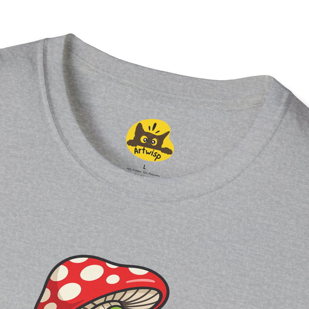 Tiny But Determined T-Shirt — Cute Mushroom Frog Graphic Tee