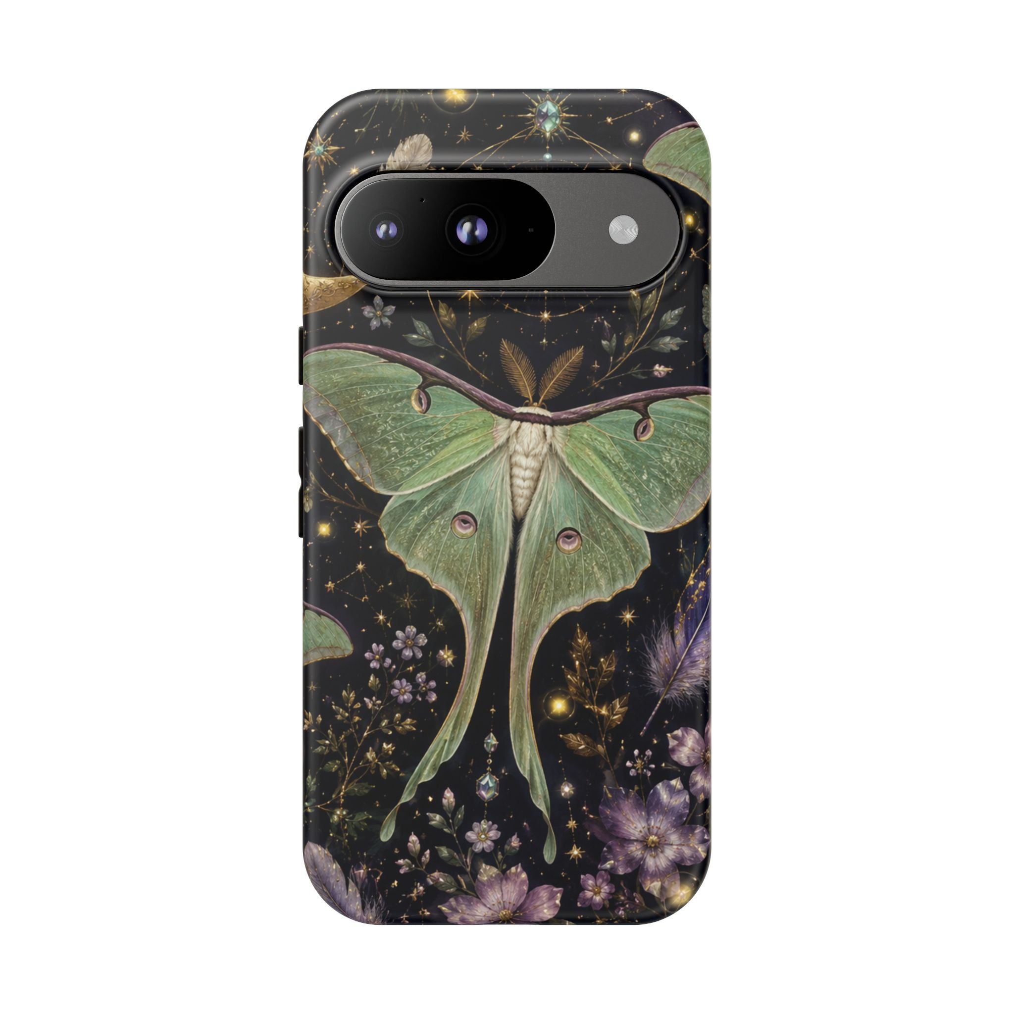 Luna Moth Phone Case — Mystical Moonlight Botanical Tough Case