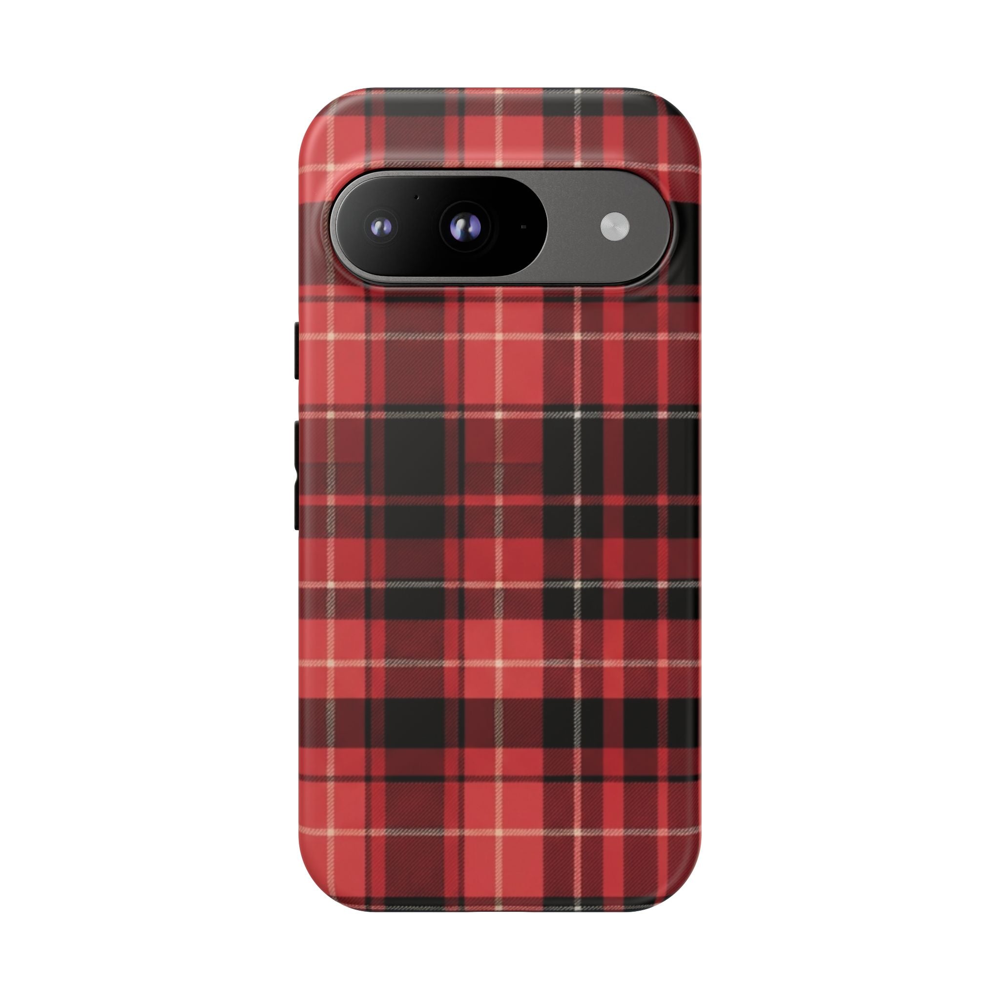 Red Black Buffalo Plaid Tough Phone Case