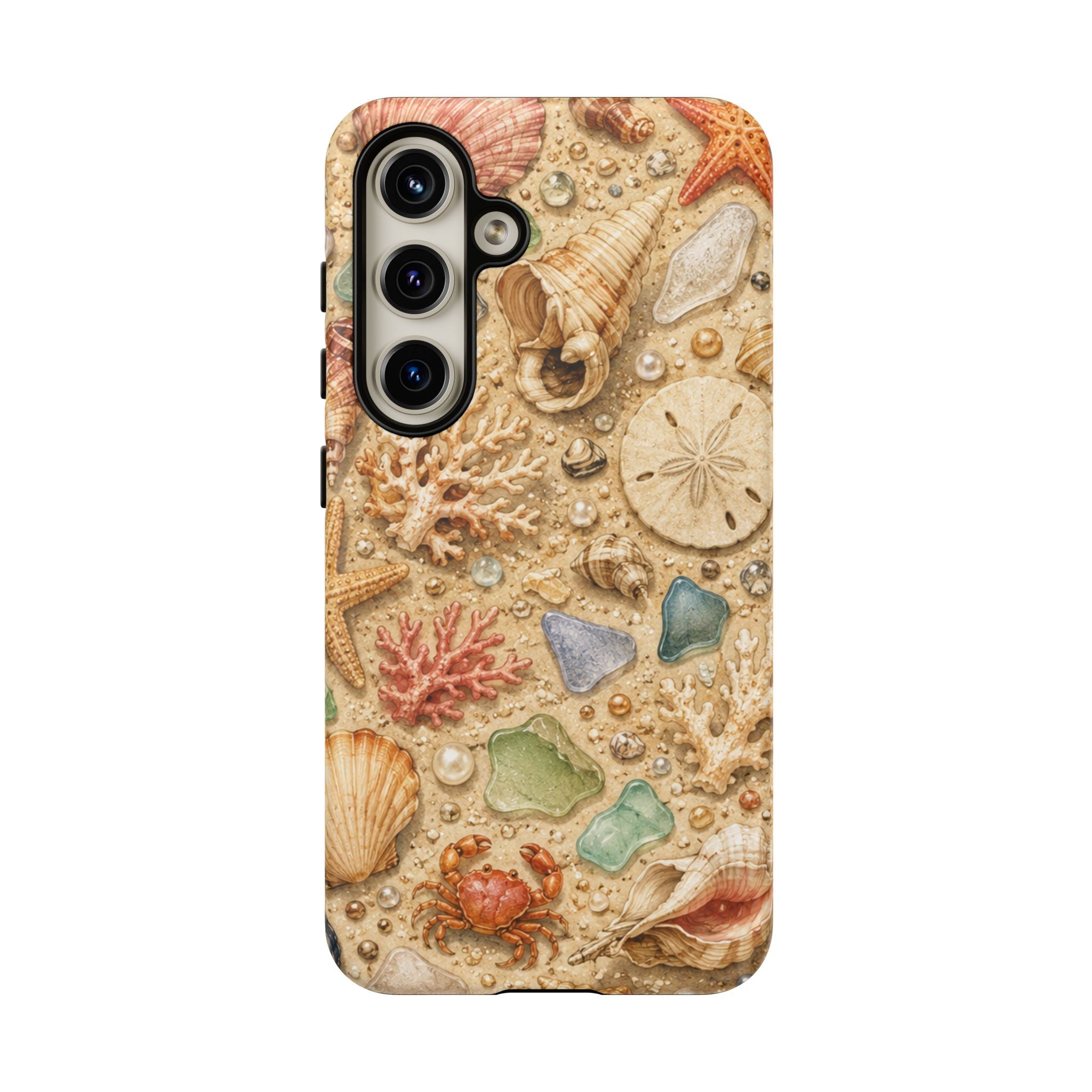 Beach Shells Phone Case — Seashell, Starfish & Sea Glass Coastal Design